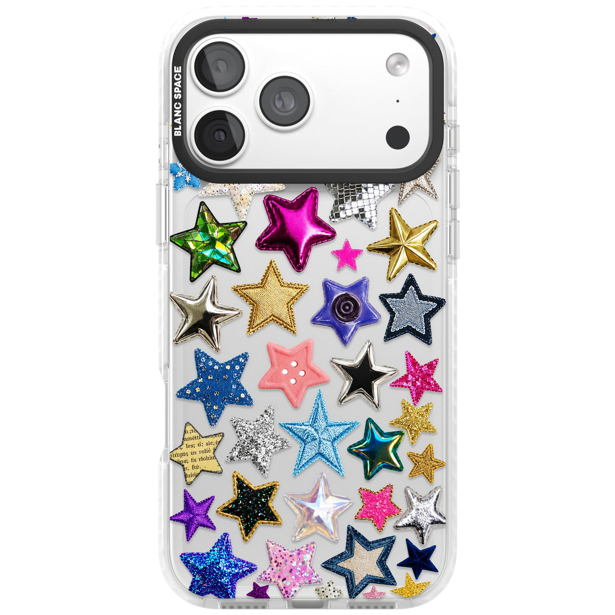 Crafty Star Mix iPhone 18 Pro Max Impact Clear Phone Case front