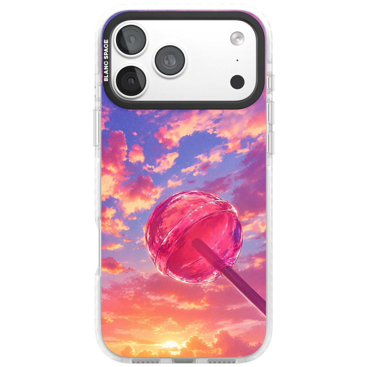 Sugar Sunset iPhone 18 Pro Max Impact Clear Phone Case front