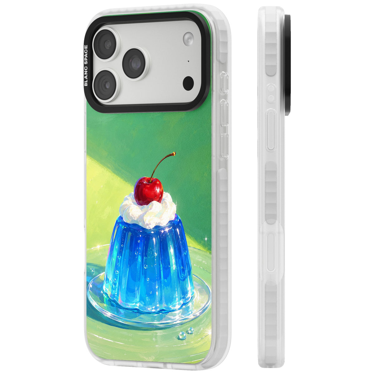 Cherry Jelly iPhone 18 Pro Max Impact Clear Phone Case side
