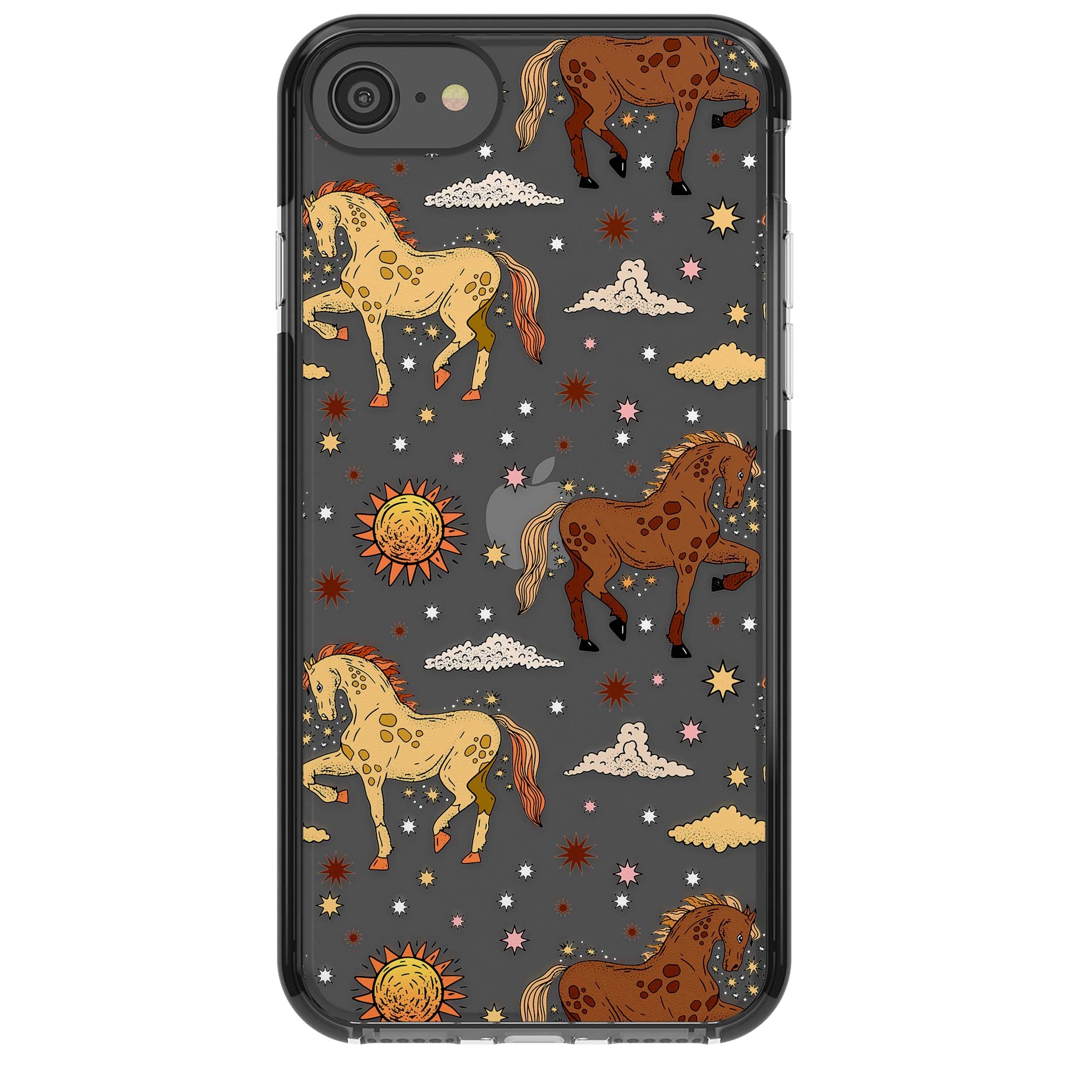 Elevate Your Phone'S Style With This Boho Celestial Sun & Eye Phone Case, Featuring A Mystical Blend Of Suns, All-Seeing Eyes, Butterflies, Stars, And