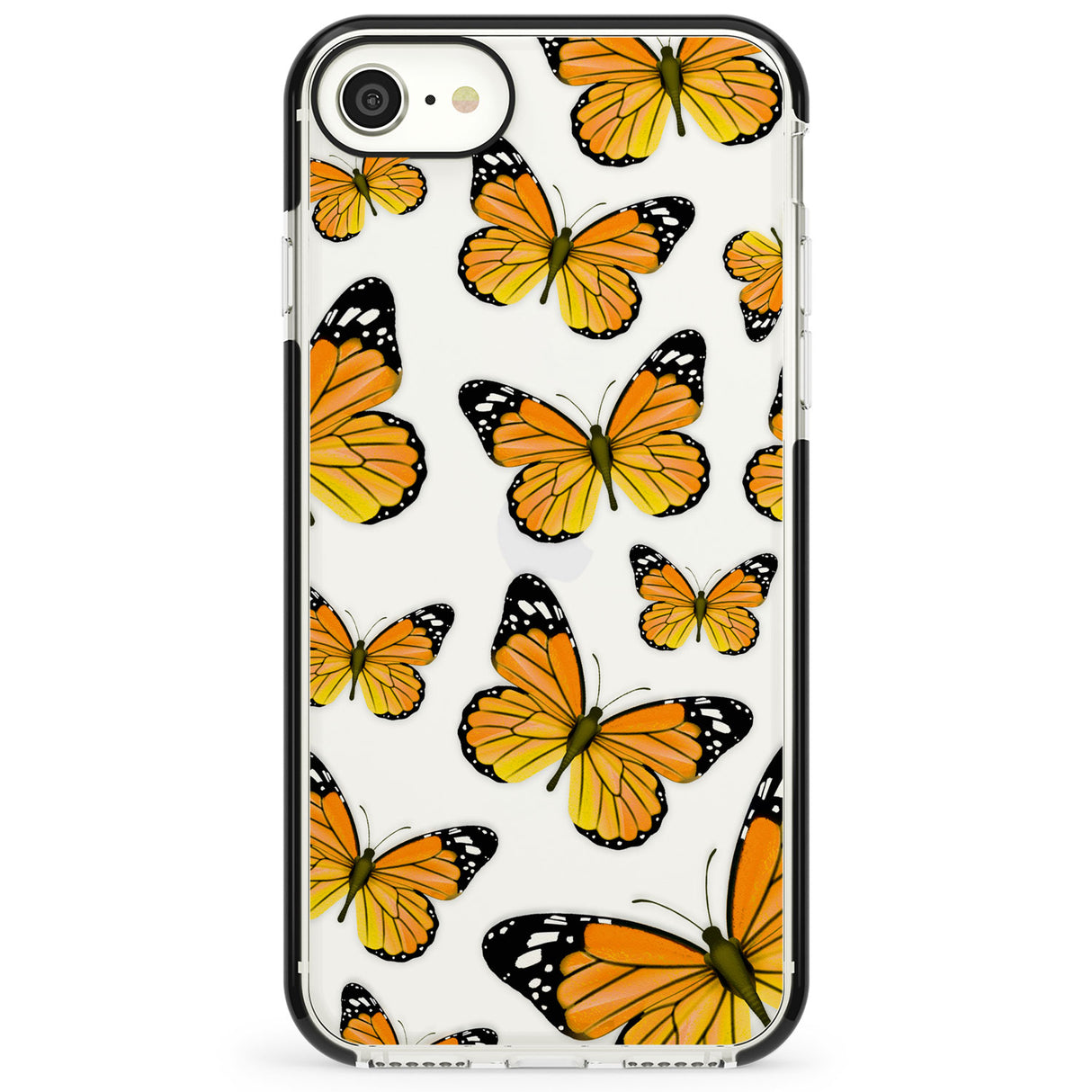 Sun-Yellow Butterflies Impact Phone Case for iPhone SE