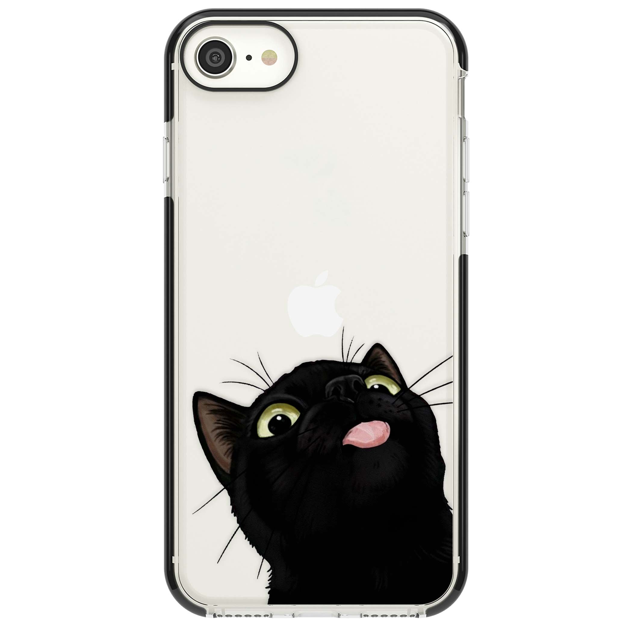 Black Cat Energy for her iPhone case | Black Impact case for iPhone SE