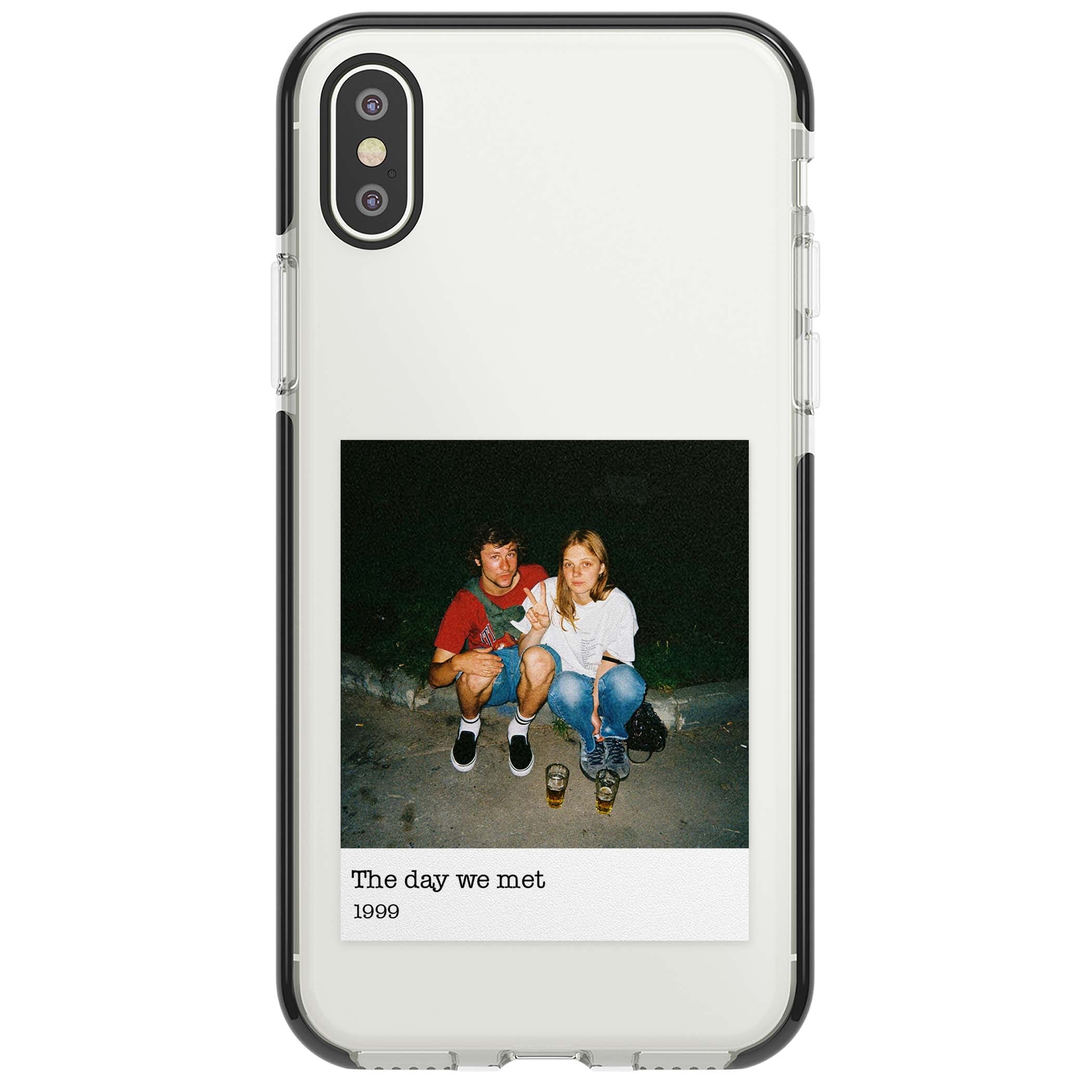 Photo Memory minimal iPhone case | Black Impact case for iPhone X, iPhone XS Max, iPhone XR