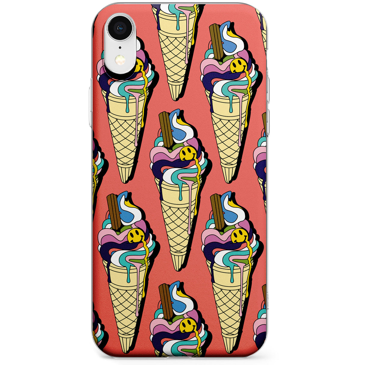 Trip & Drip Ice Cream (Red) Phone Case for iPhone X, XS Max, XR