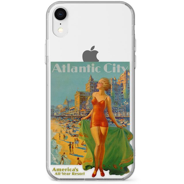 Atlantic City Vacation Poster Phone Case for iPhone X, XS Max, XR