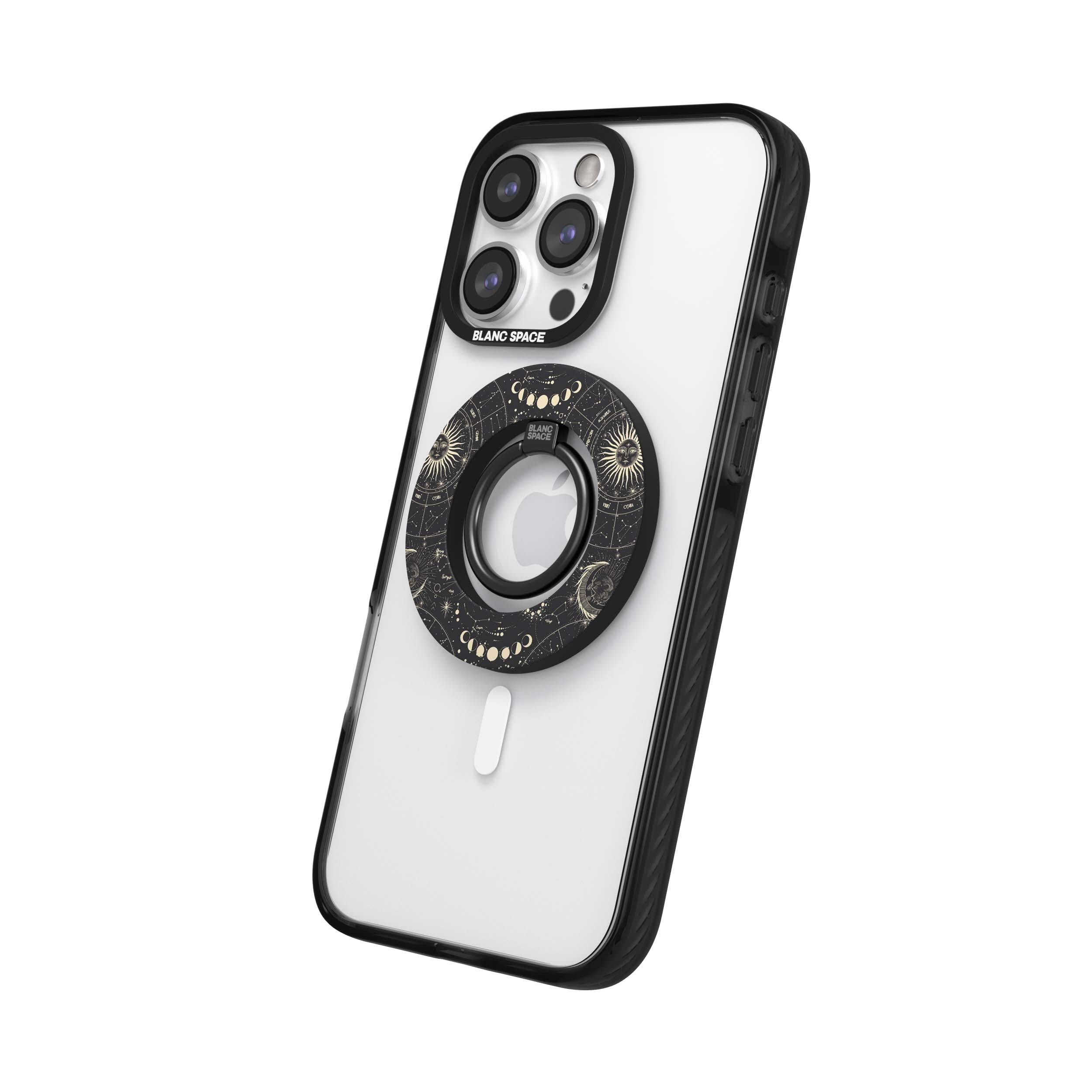 Pink Acid Smiles Magsafe Grip Magsafe Grip Black