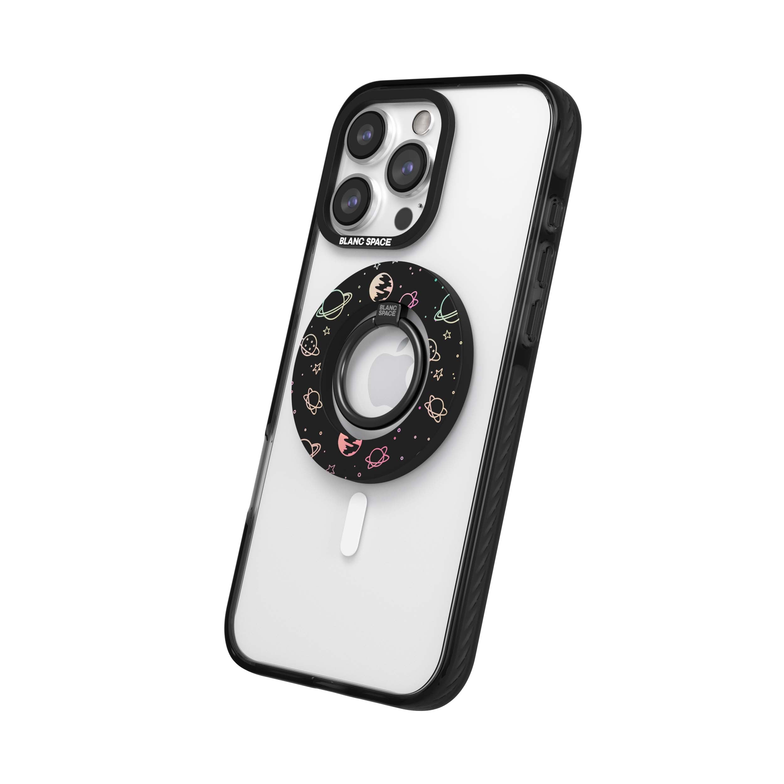 Pink Acid Smiles Magsafe Grip Magsafe Grip Black