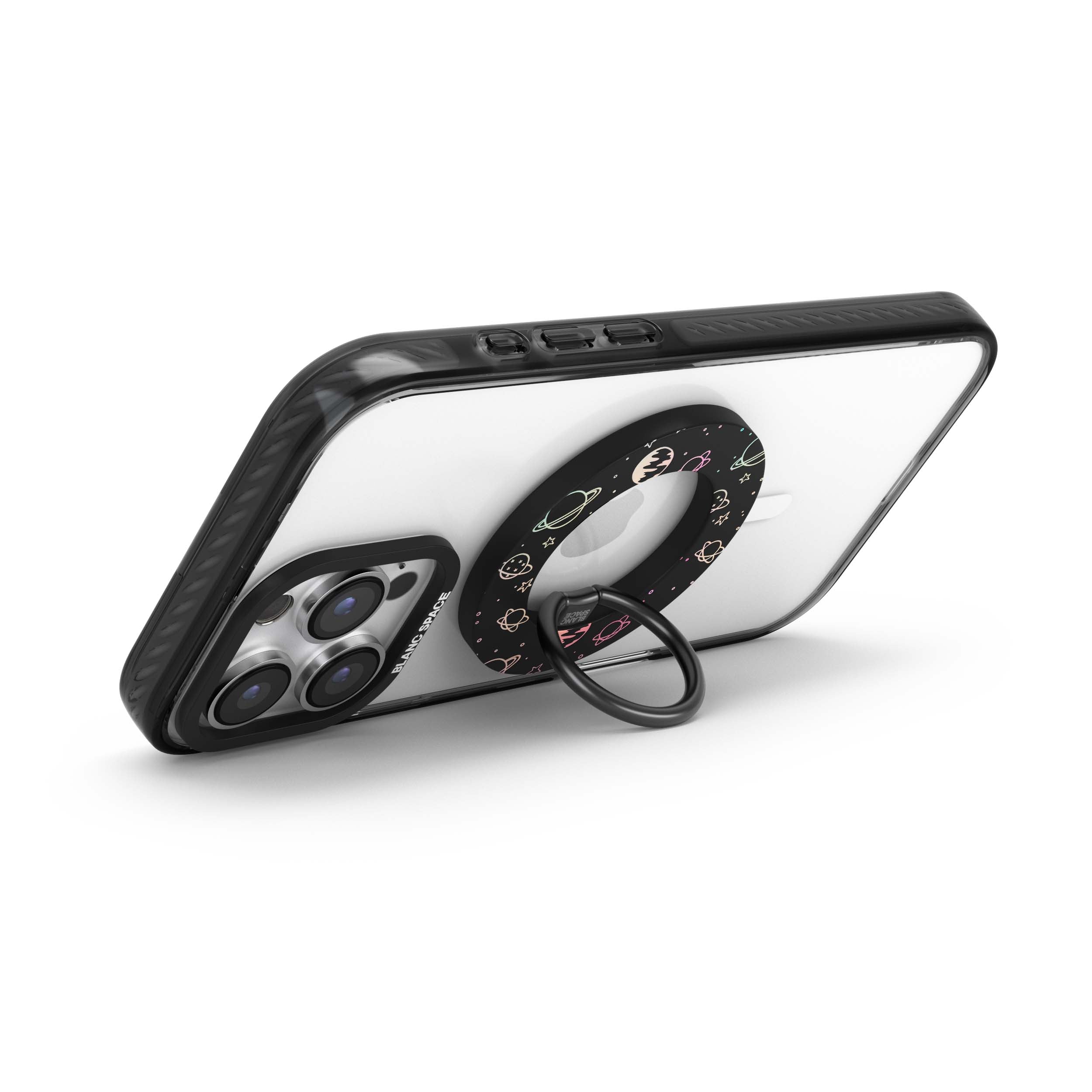 Pink Acid Smiles Magsafe Grip Magsafe Grip Black