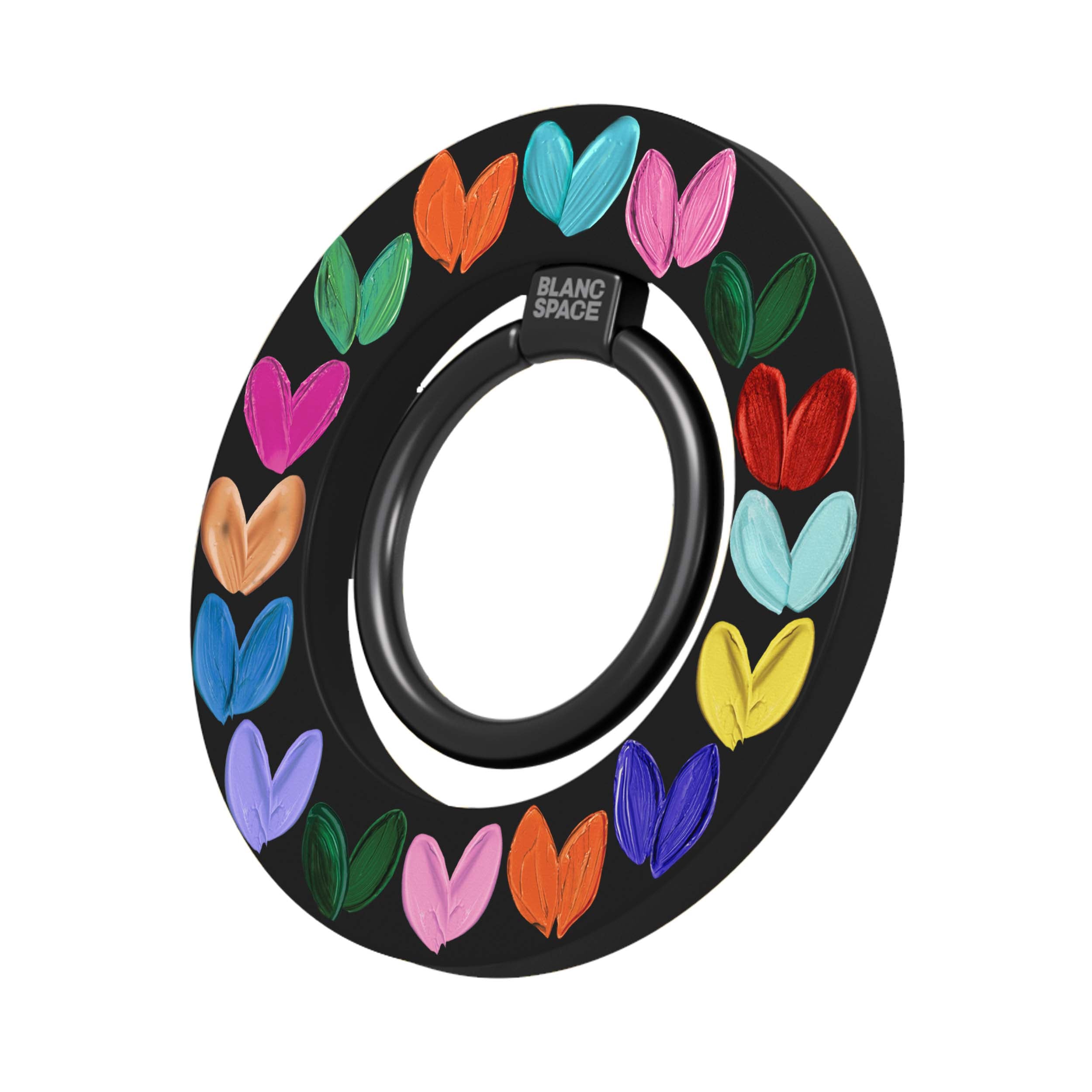 Oil Painted Hearts Magsafe Grip Magsafe Grip Black