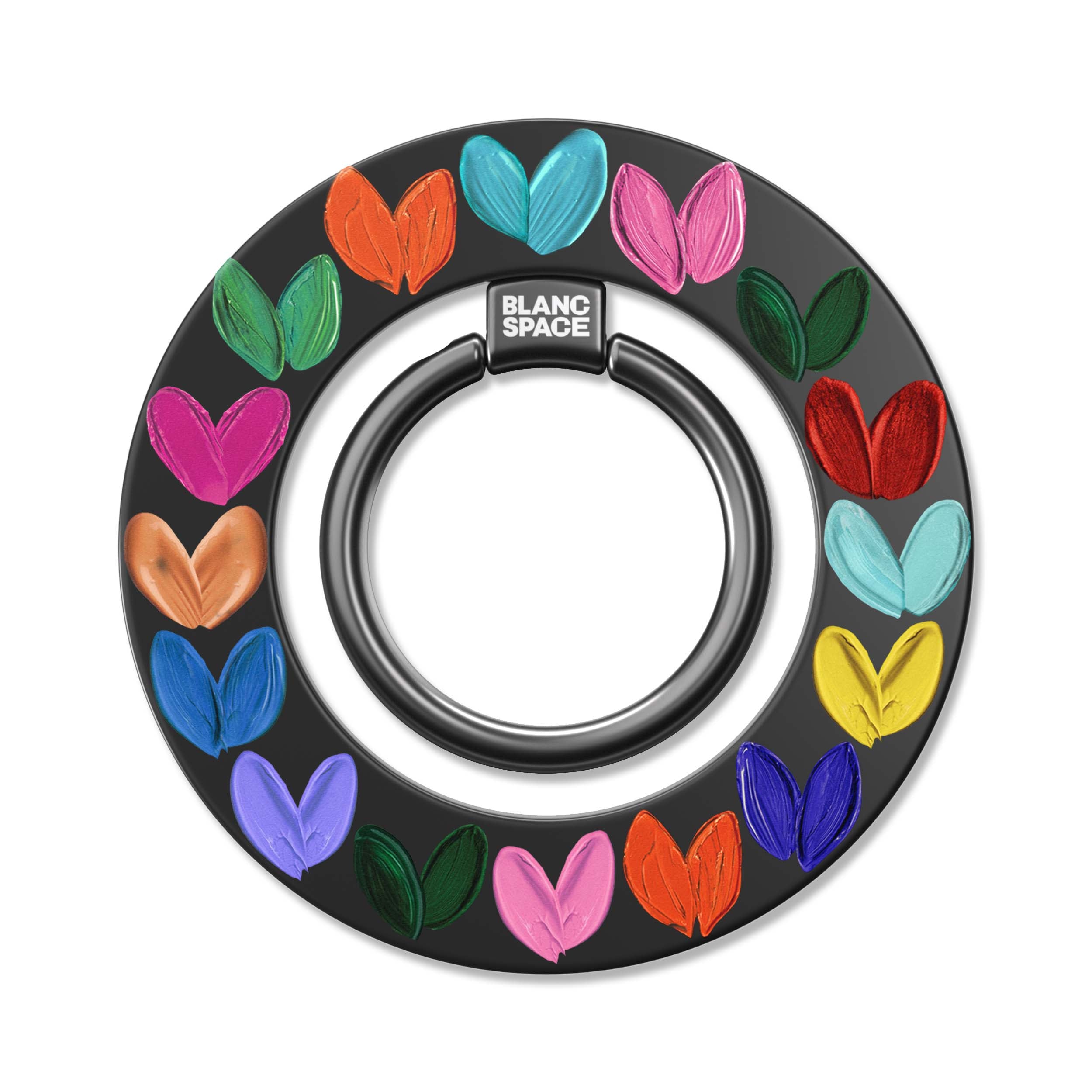 Oil Painted Hearts Magsafe Grip Magsafe Grip Black