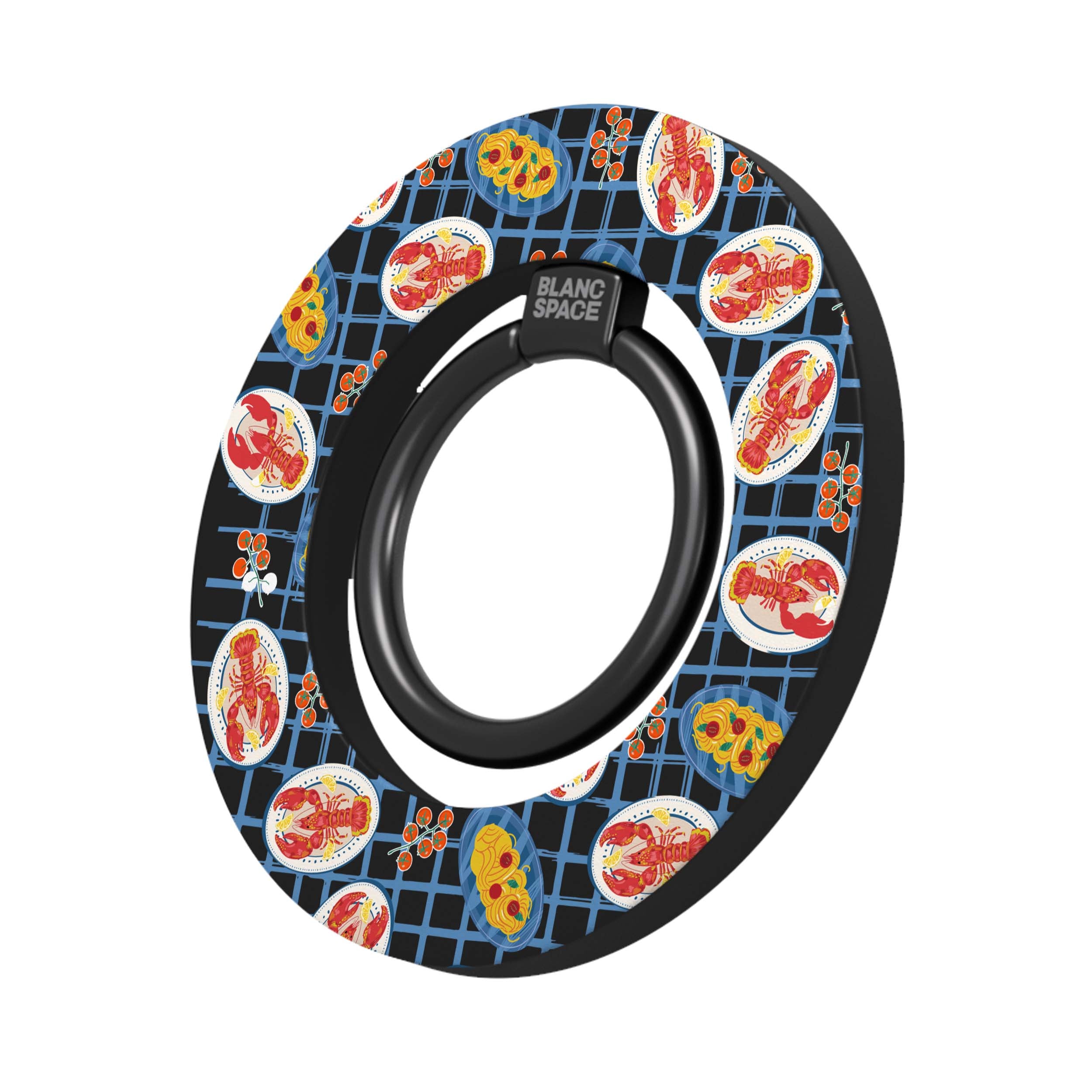 Seafood Pattern Magsafe Grip Magsafe Grip Black