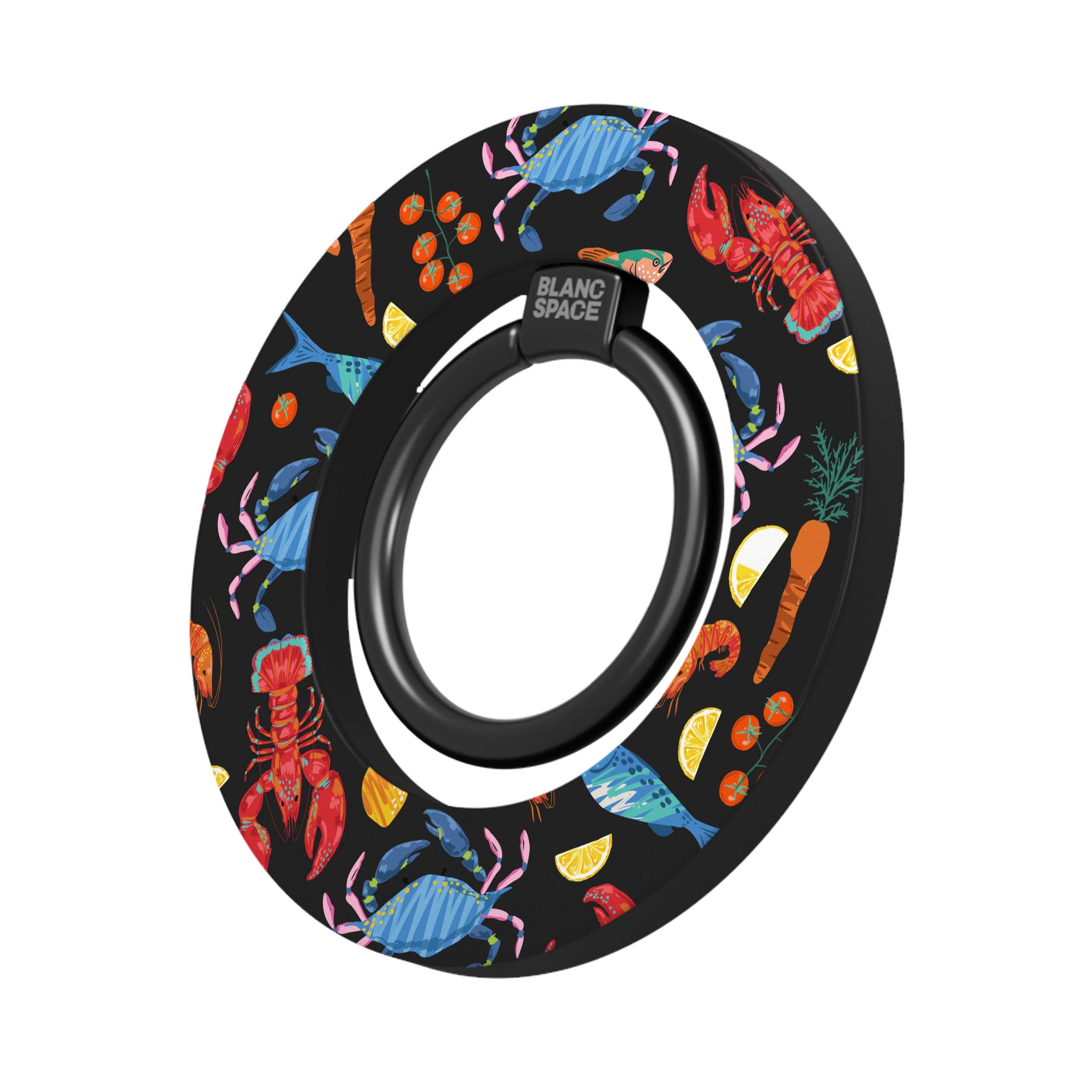 Seafood Pattern Magsafe Grip Magsafe Grip Black