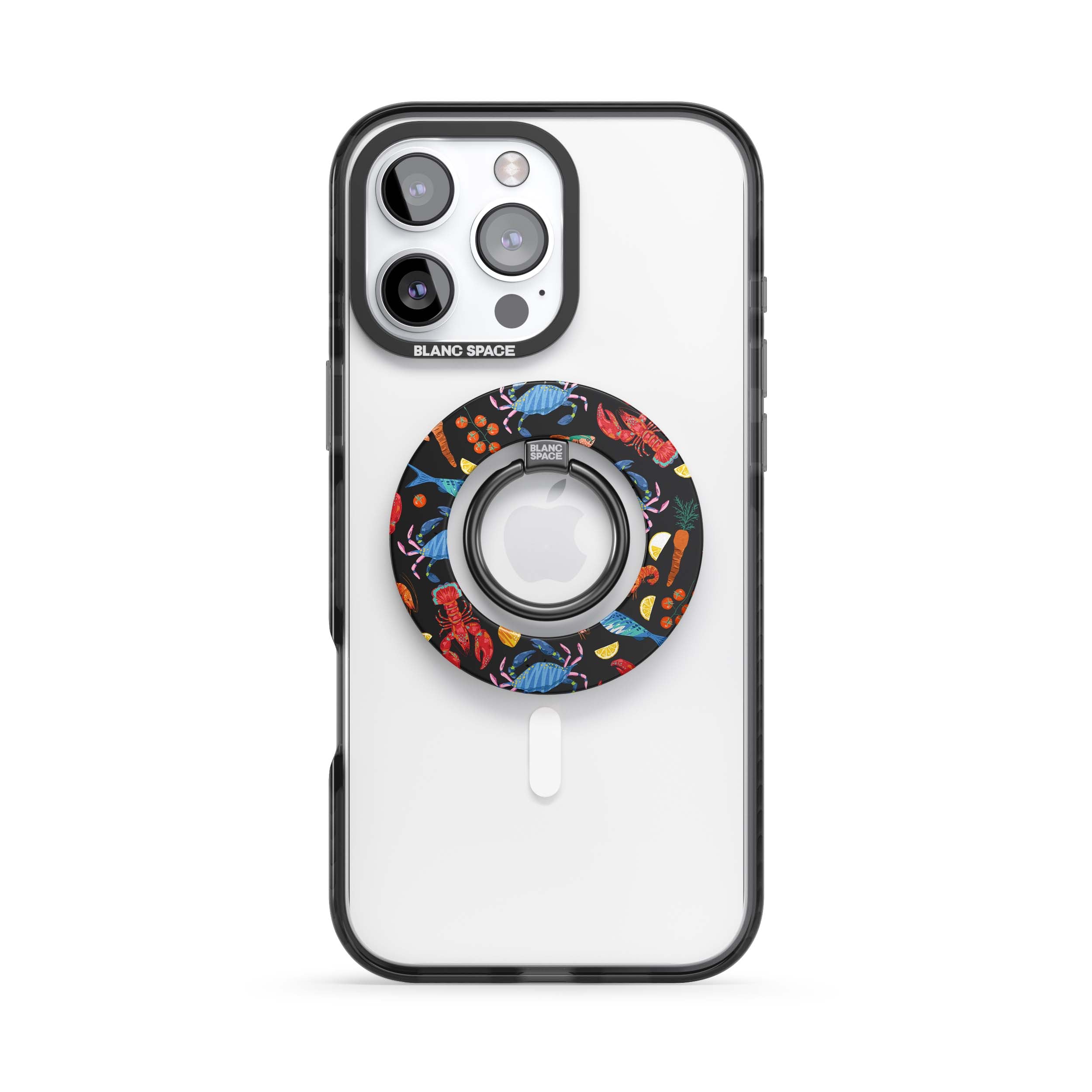 Seafood Pattern Magsafe Grip Magsafe Grip Black