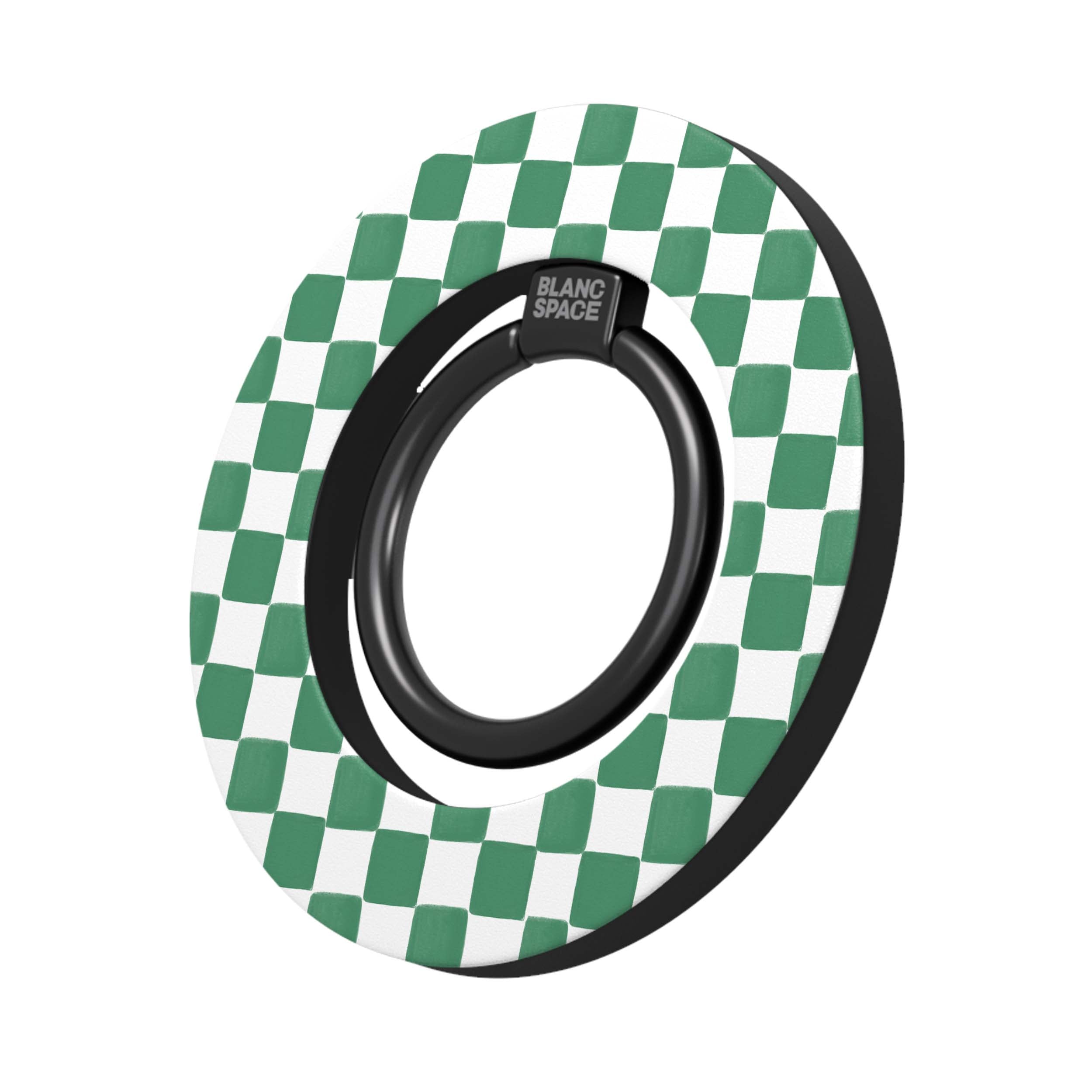 Coastal Italian Check Pattern Magsafe Grip Magsafe Grip Black