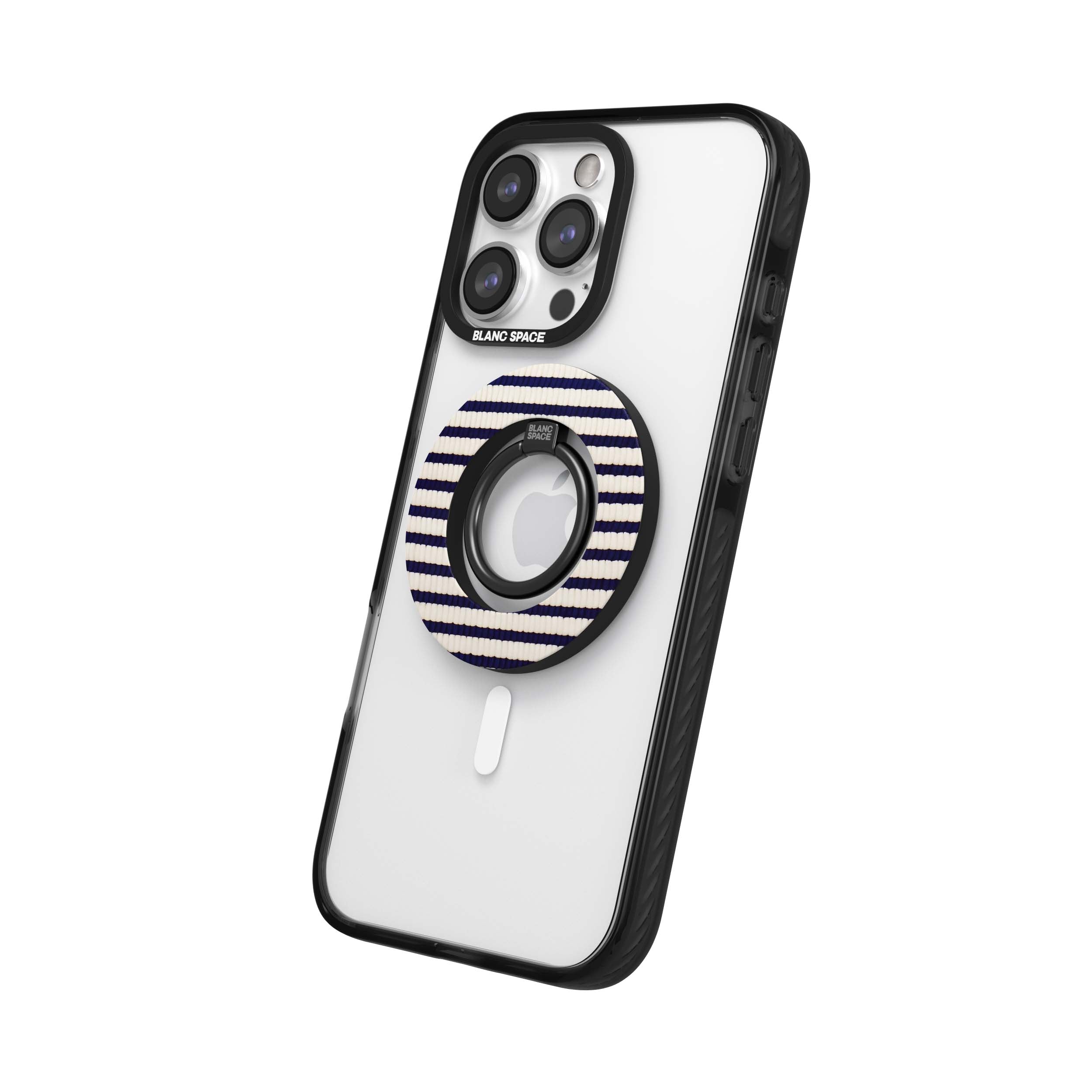 Coastal Italian Check Pattern Magsafe Grip Magsafe Grip Black