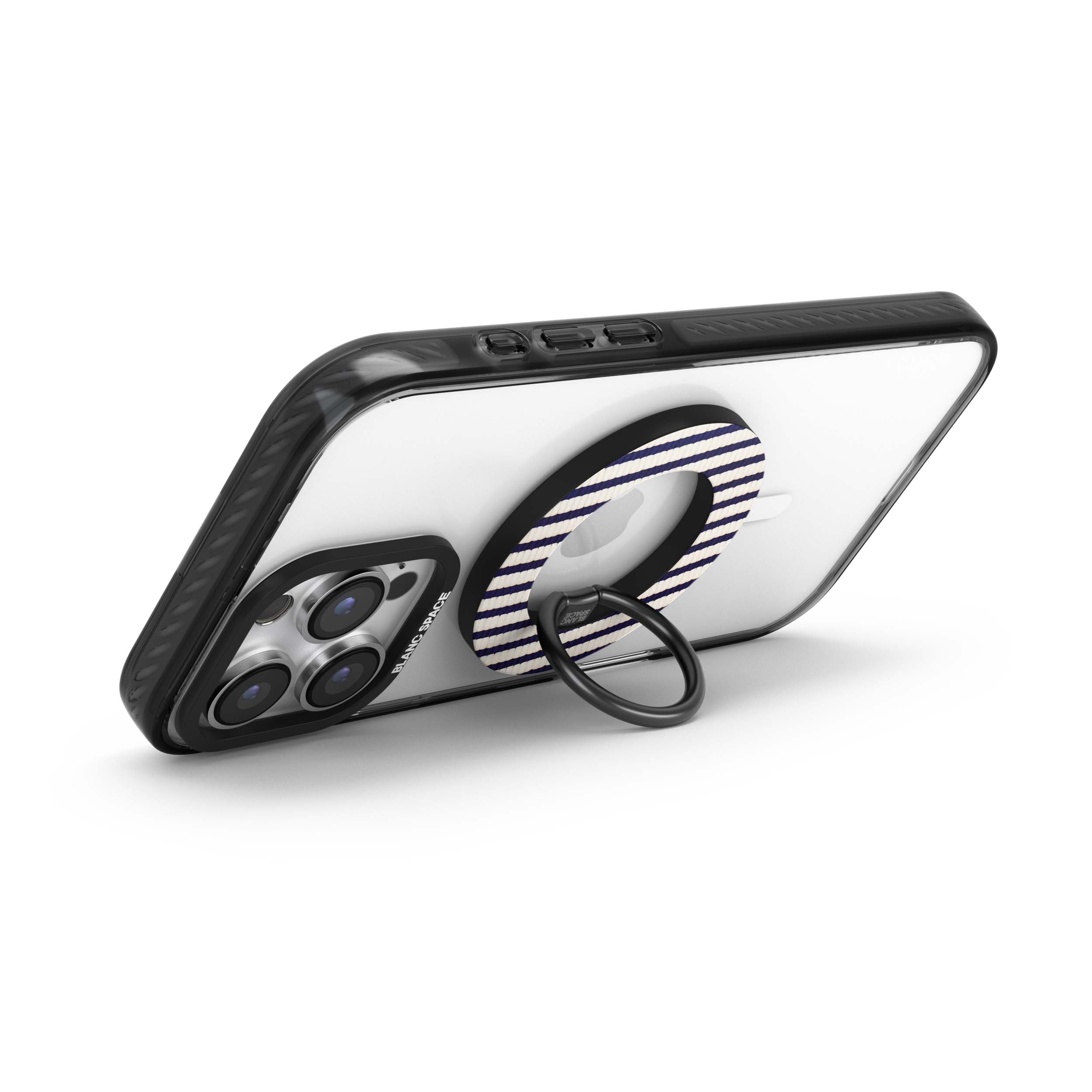 Coastal Italian Check Pattern Magsafe Grip Magsafe Grip Black