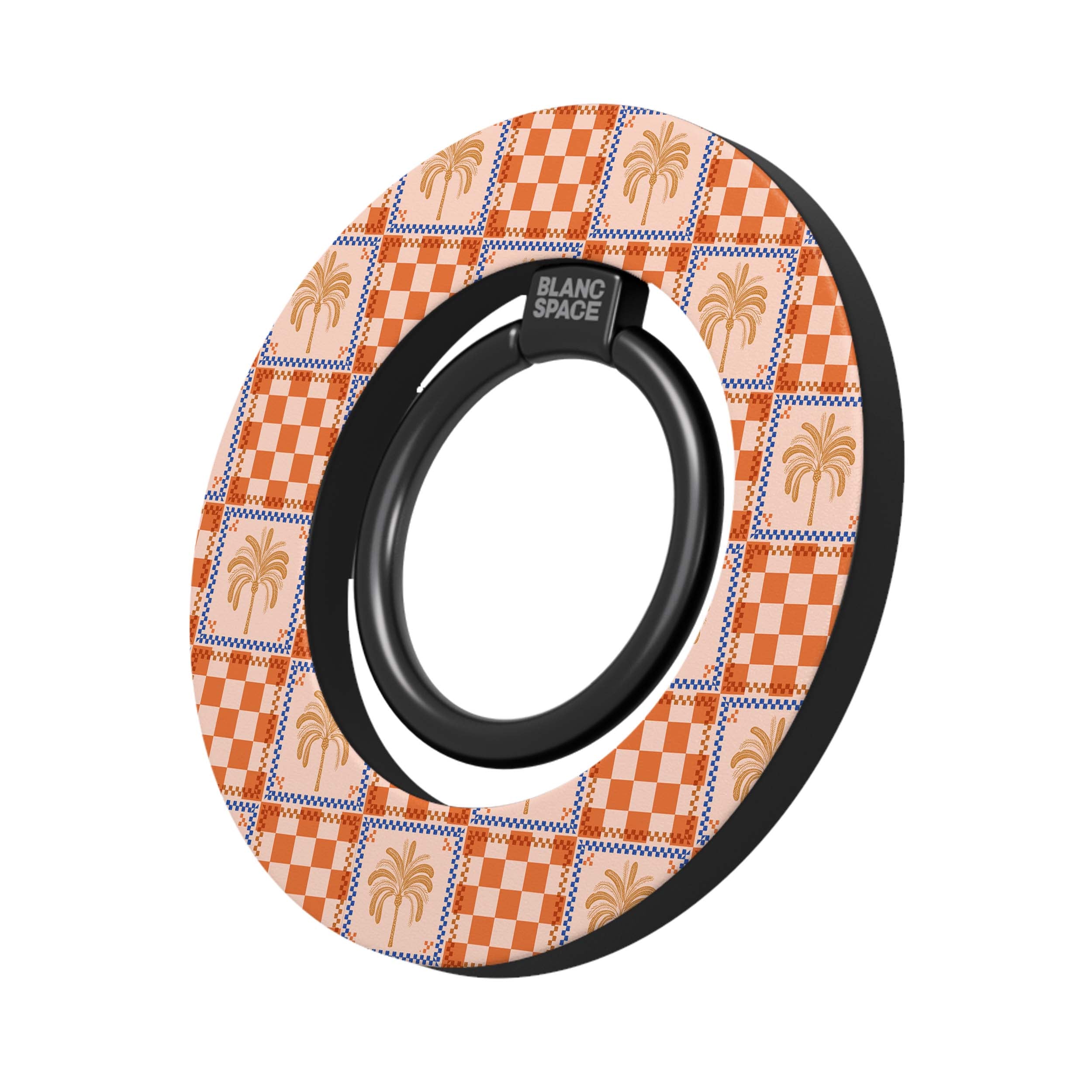 Coastal Italian Check Pattern Magsafe Grip Magsafe Grip Black