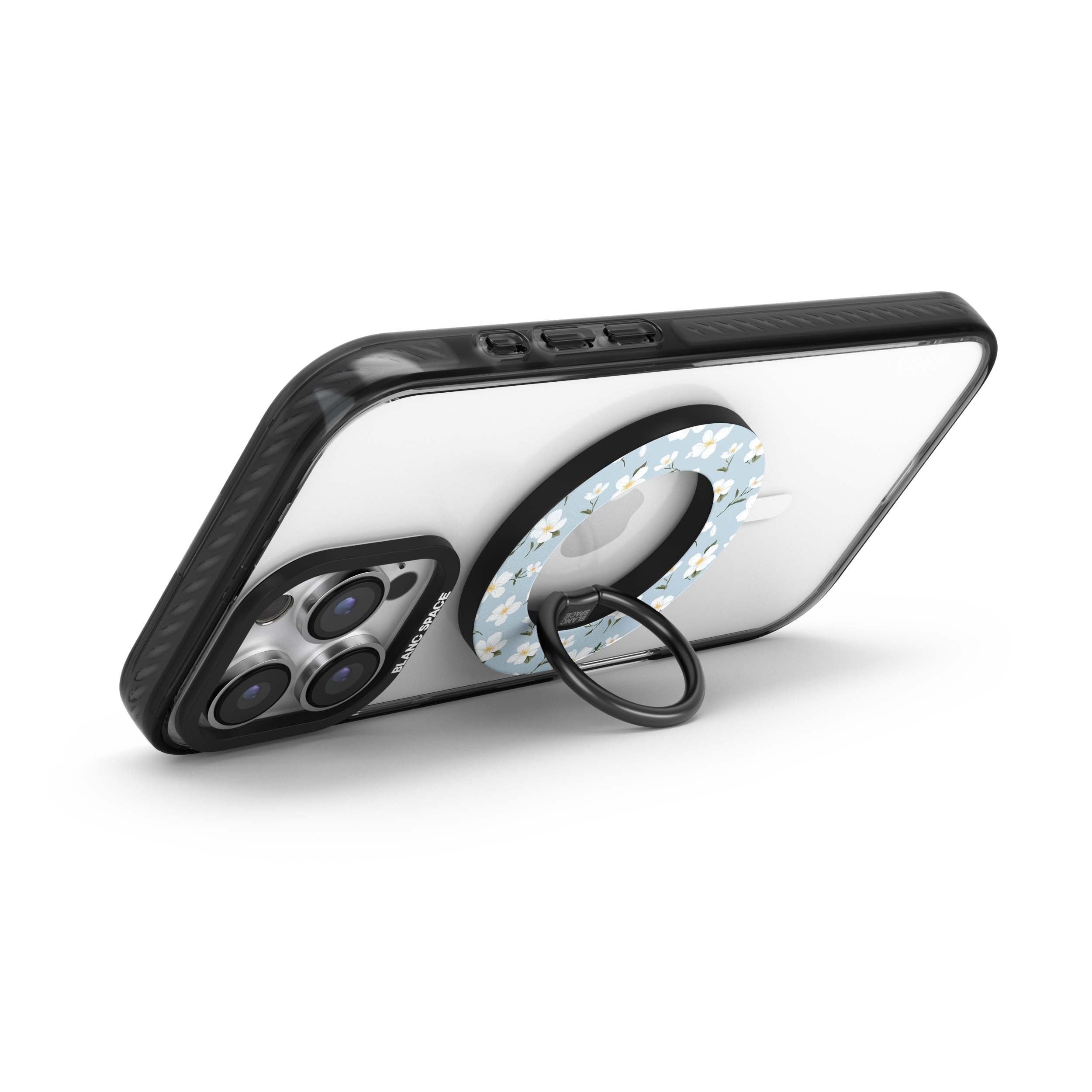 Coastal Italian Check Pattern Magsafe Grip Magsafe Grip Black