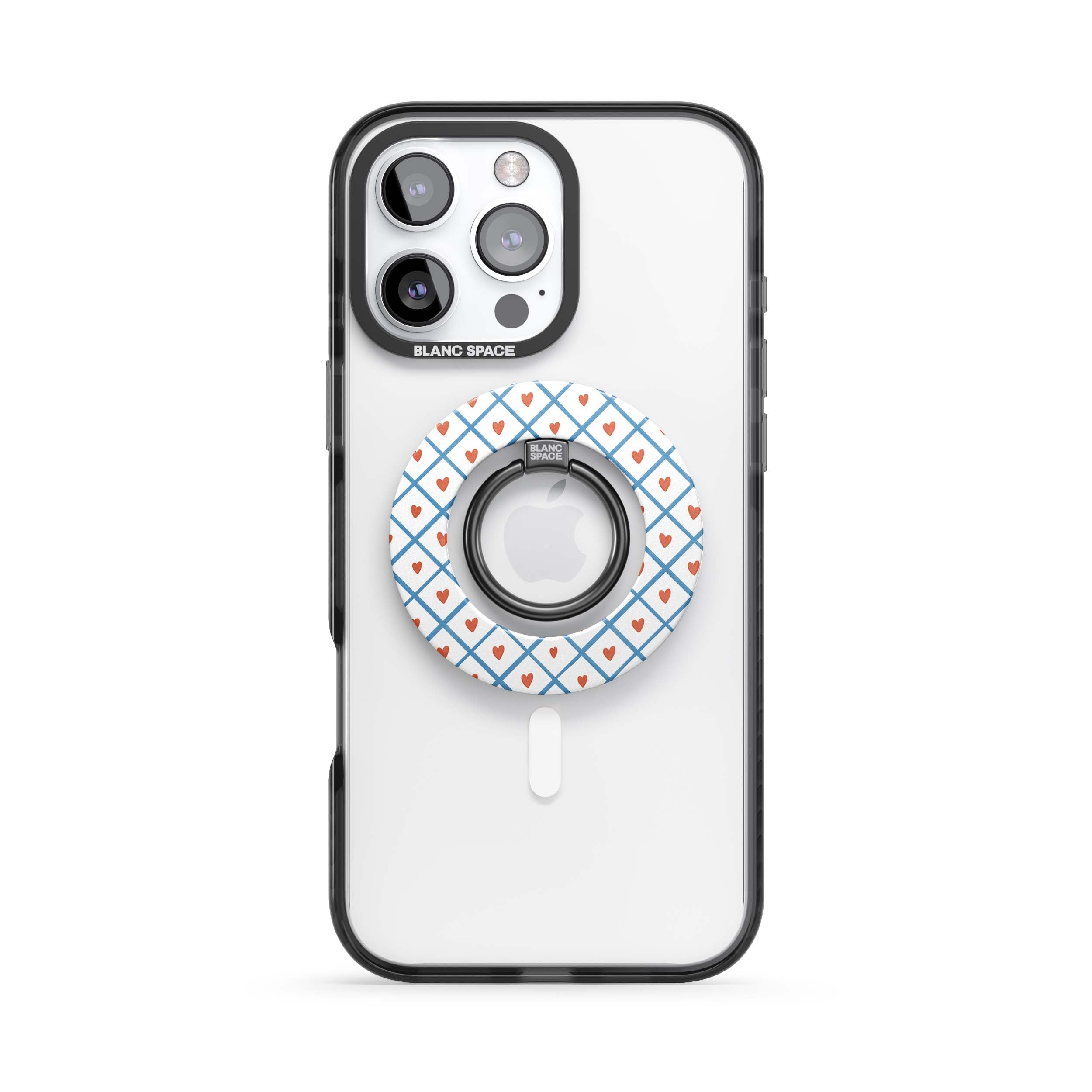 Coastal Italian Check Pattern Magsafe Grip Magsafe Grip Black