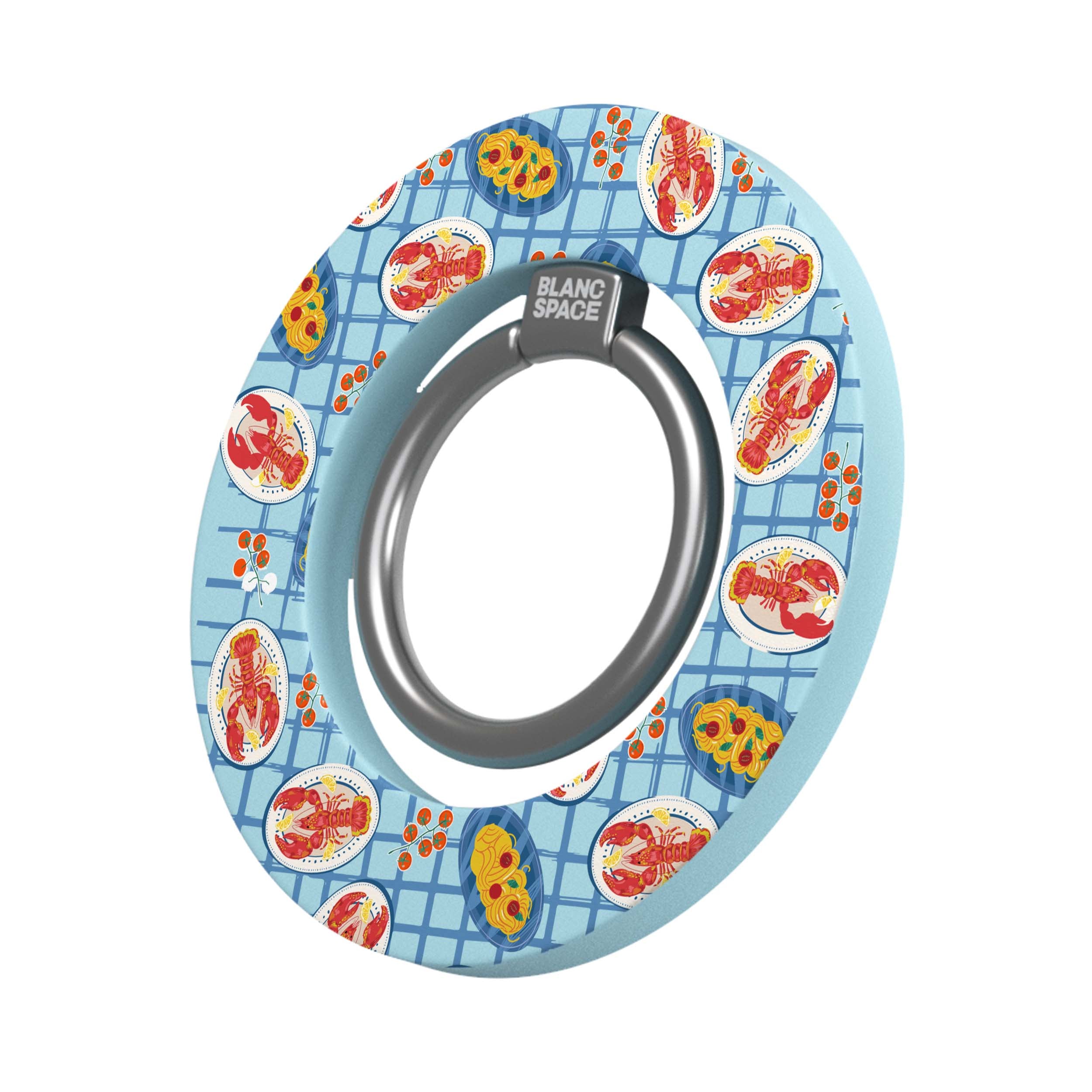 Seafood Pattern Magsafe Grip Magsafe Grip Blue