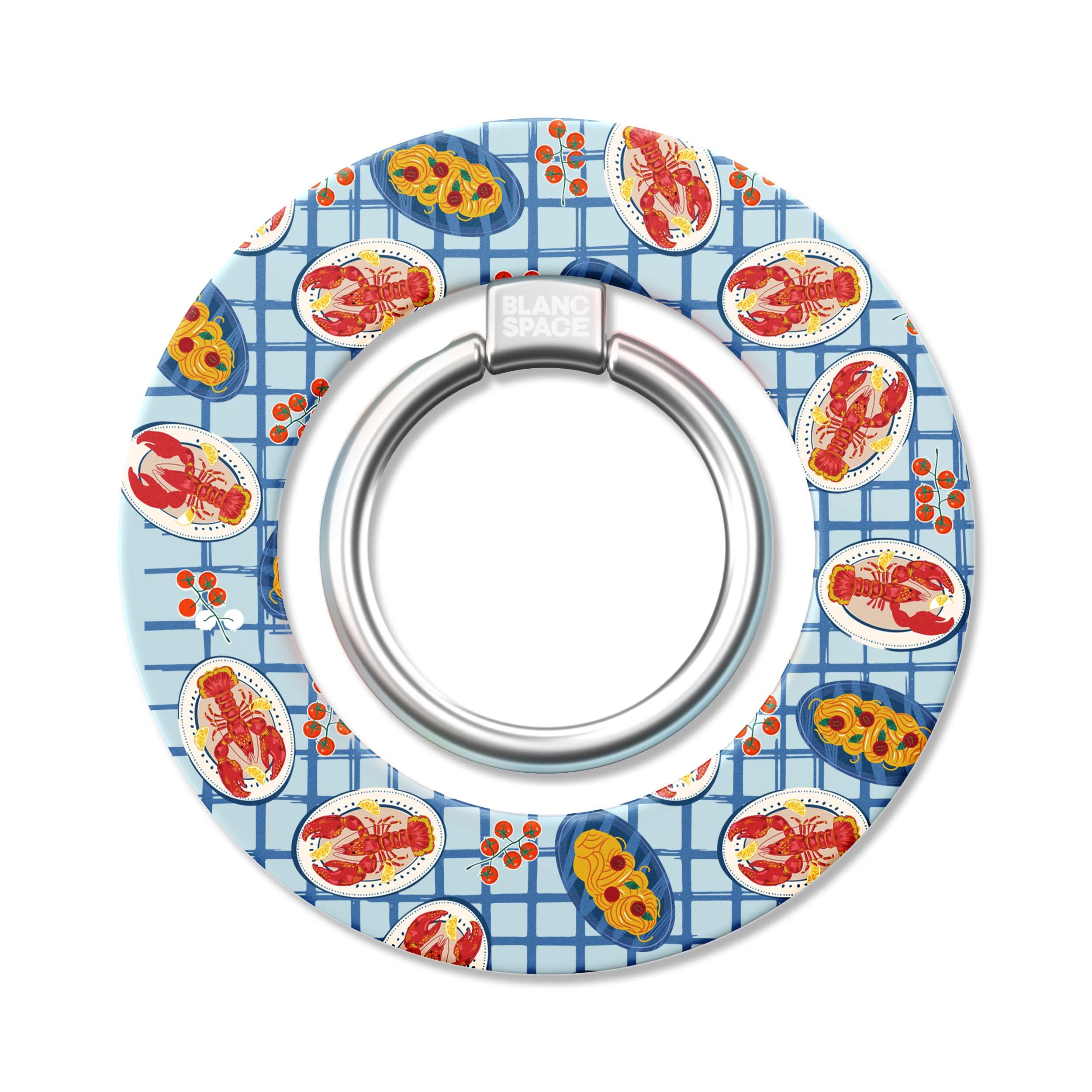 Seafood Pattern Magsafe Grip Magsafe Grip Blue