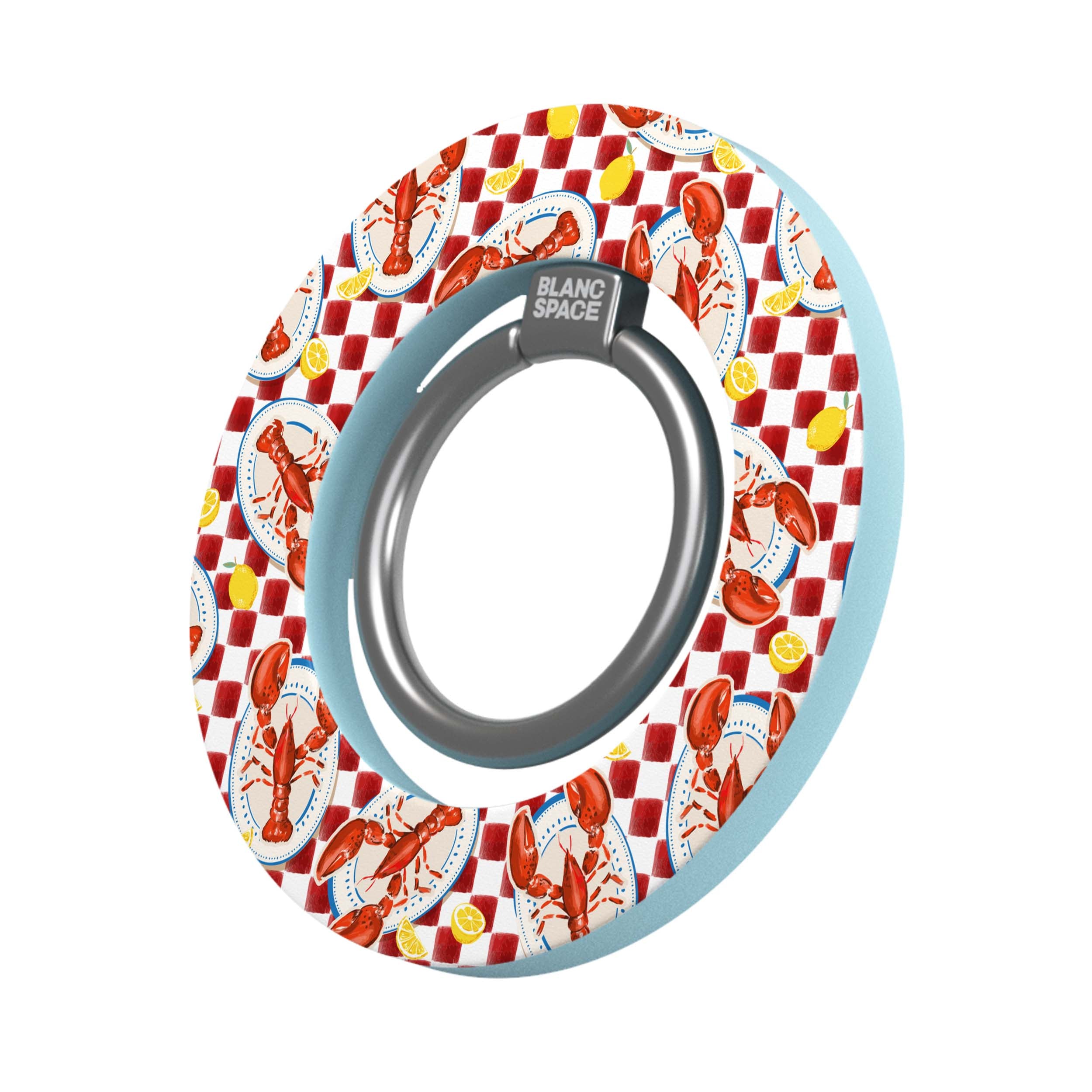 Seafood Pattern Magsafe Grip Magsafe Grip Blue