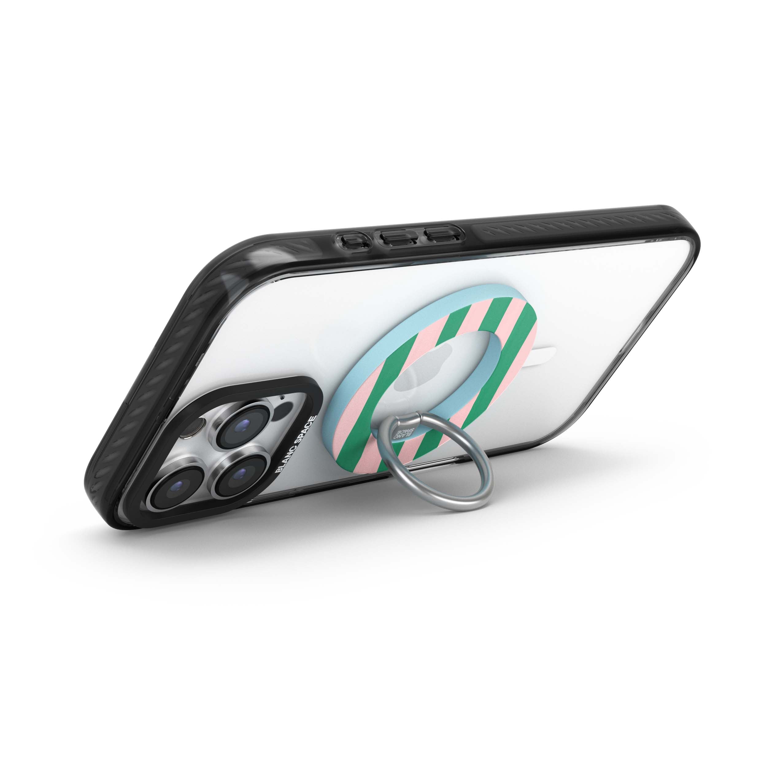 Coastal Italian Check Pattern Magsafe Grip Magsafe Grip Blue