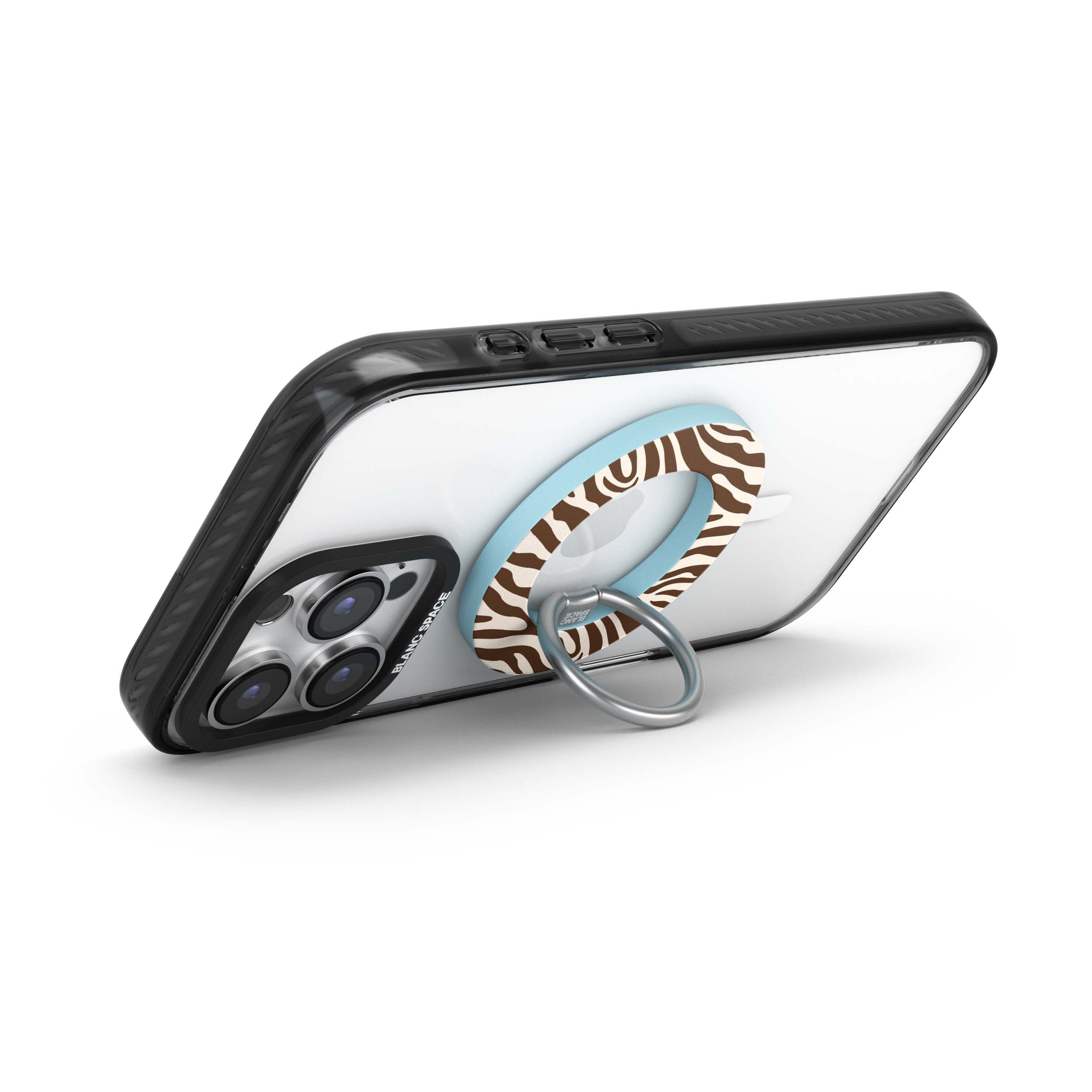 Coastal Italian Check Pattern Magsafe Grip Magsafe Grip Blue