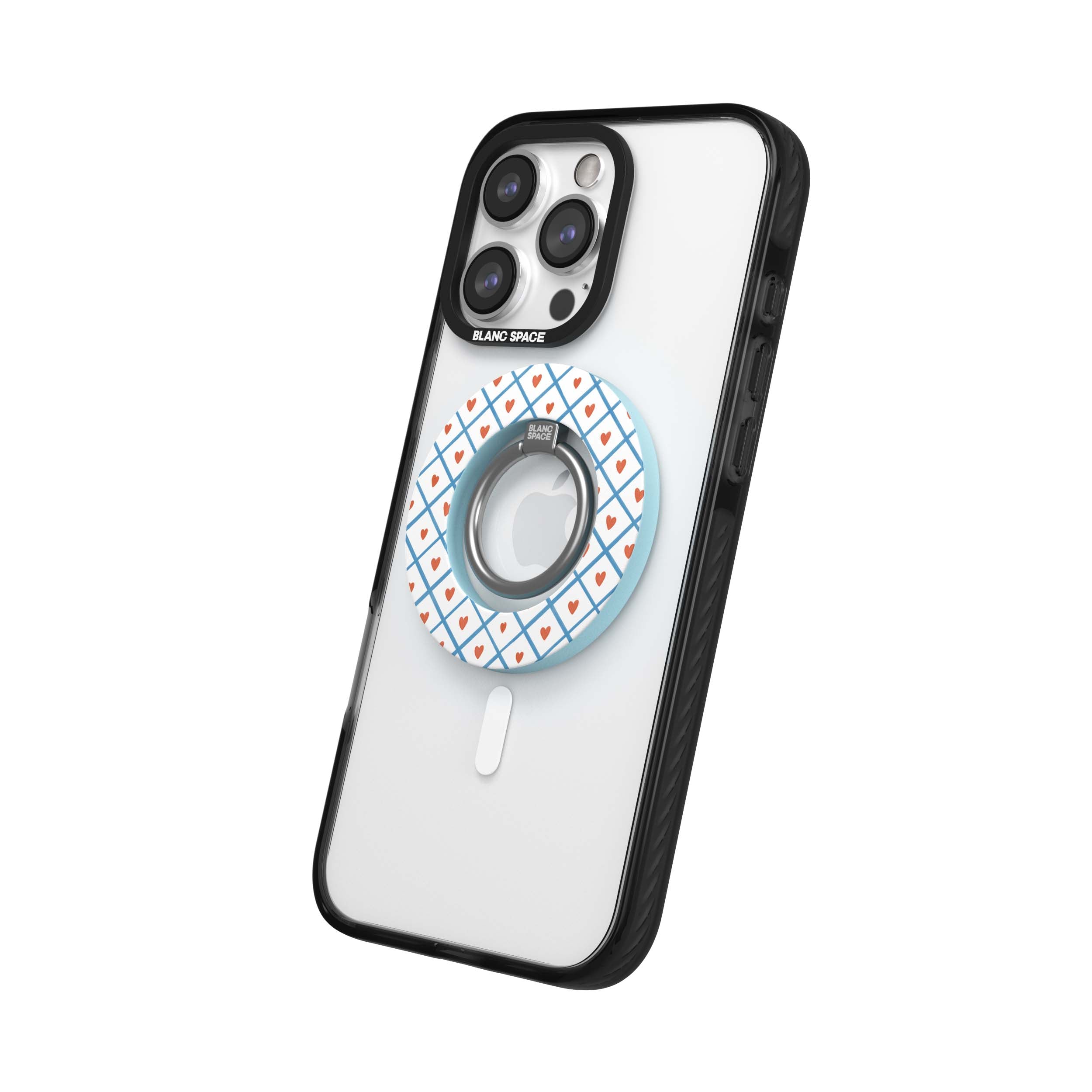 Coastal Italian Check Pattern Magsafe Grip Magsafe Grip Blue