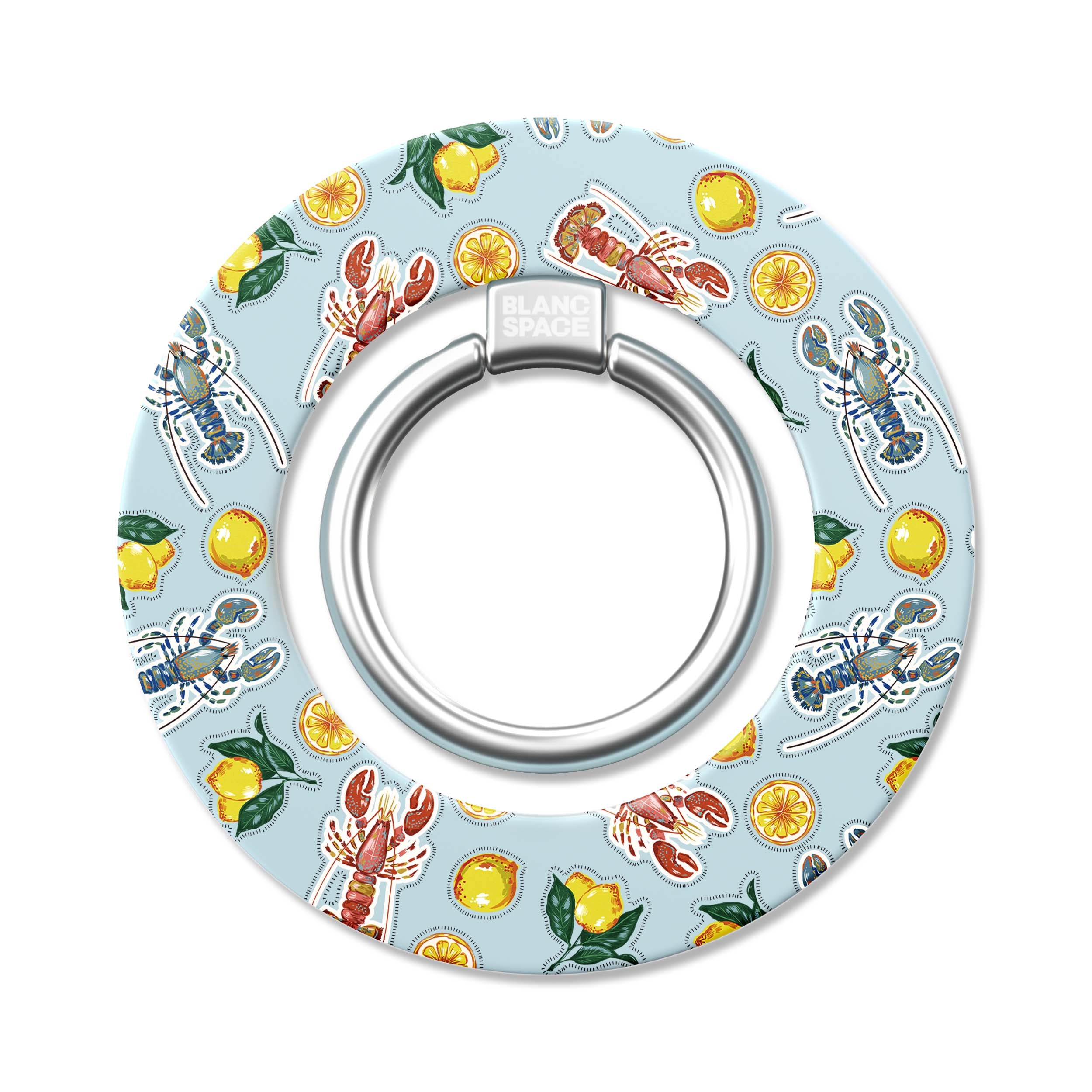 Seafood Pattern Magsafe Grip Magsafe Grip Blue