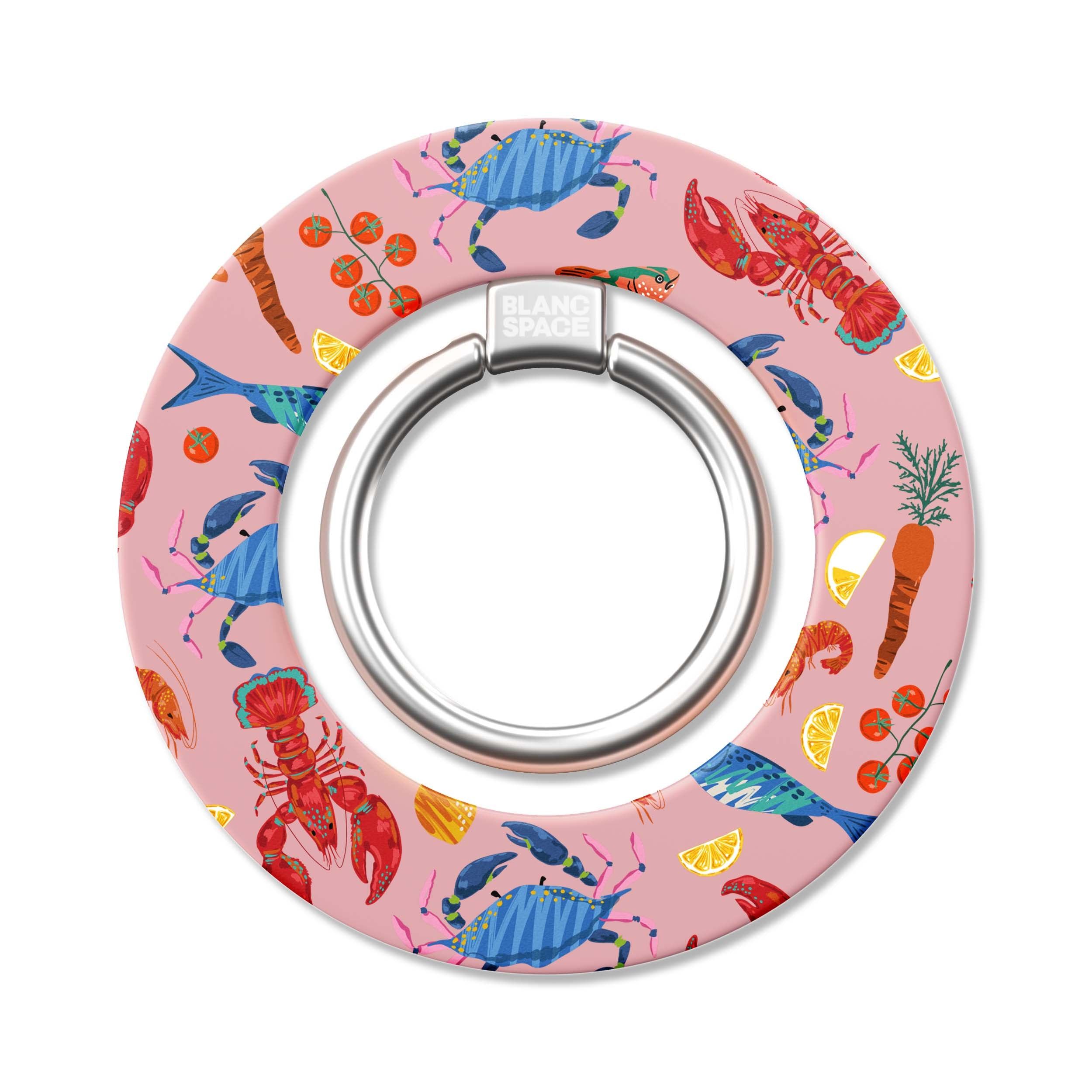 Seafood Pattern Magsafe Grip Magsafe Grip Pink