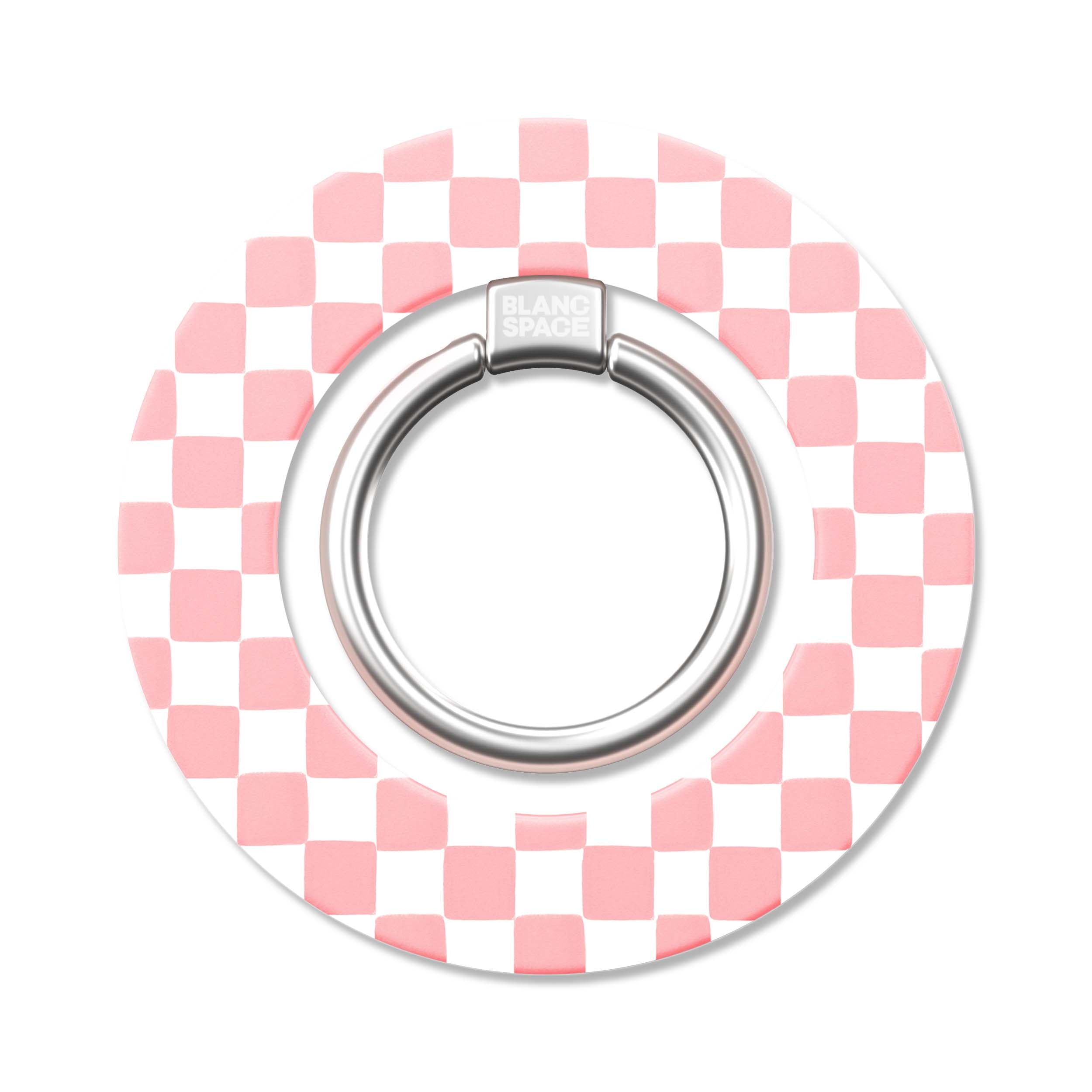 Coastal Italian Check Pattern Magsafe Grip Magsafe Grip Pink