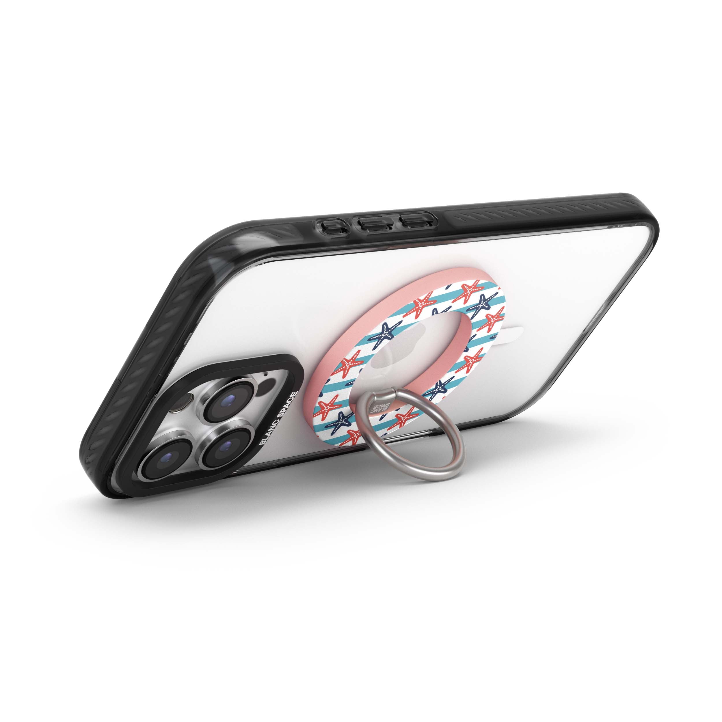 Coastal Italian Check Pattern Magsafe Grip Magsafe Grip Pink