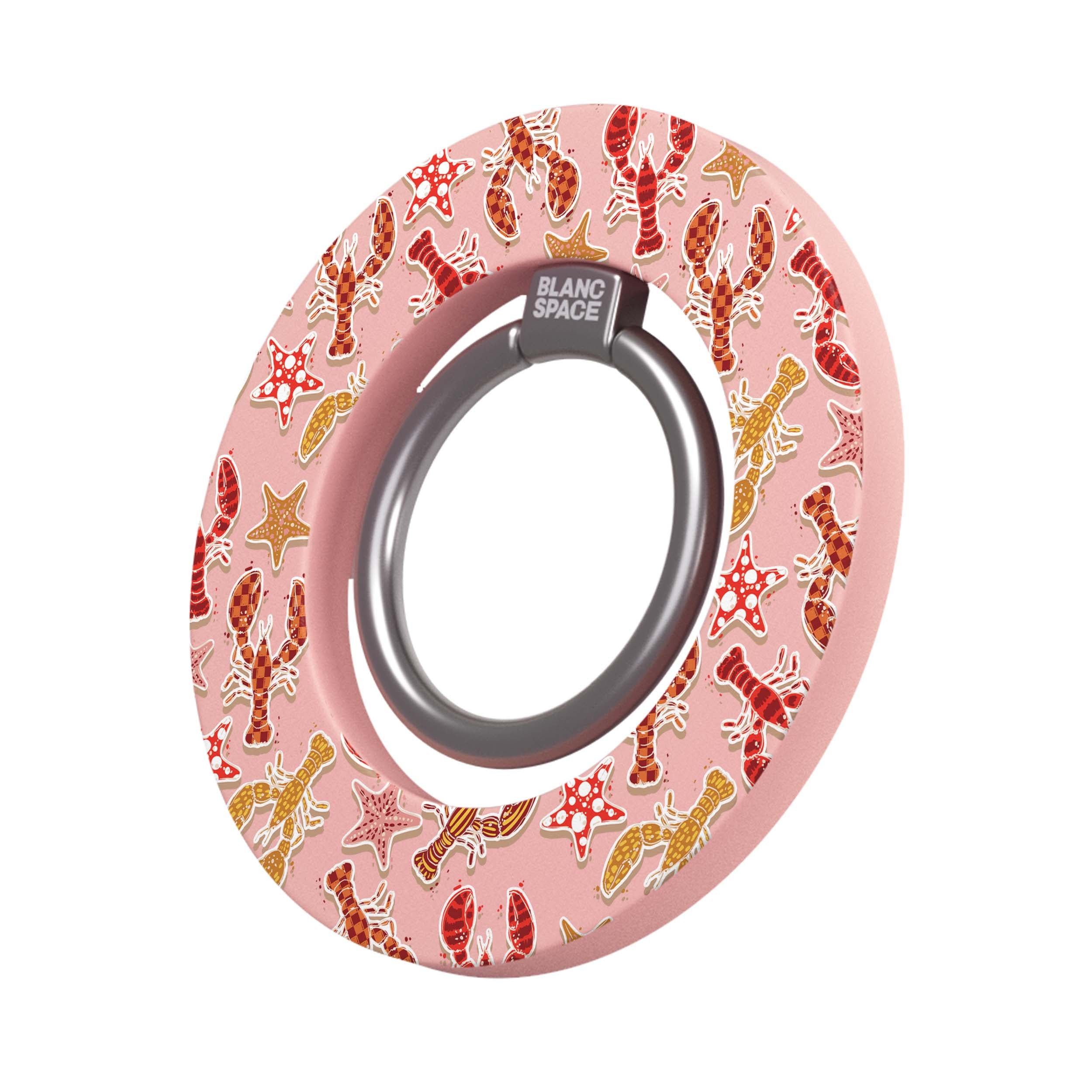 Coastal Italian Check Pattern Magsafe Grip Magsafe Grip Pink