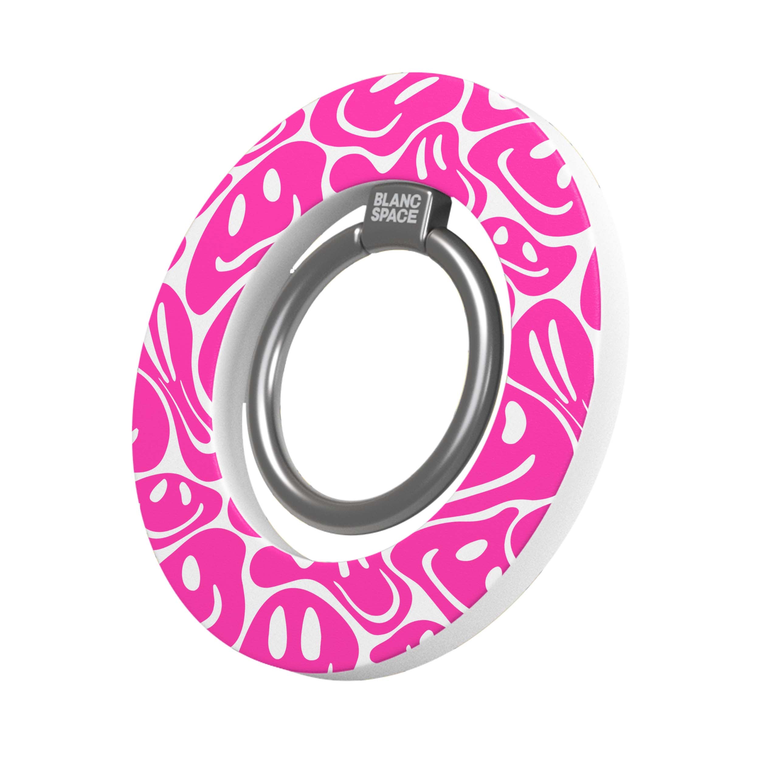 Pink Acid Smiles Magsafe Grip Magsafe Grip White