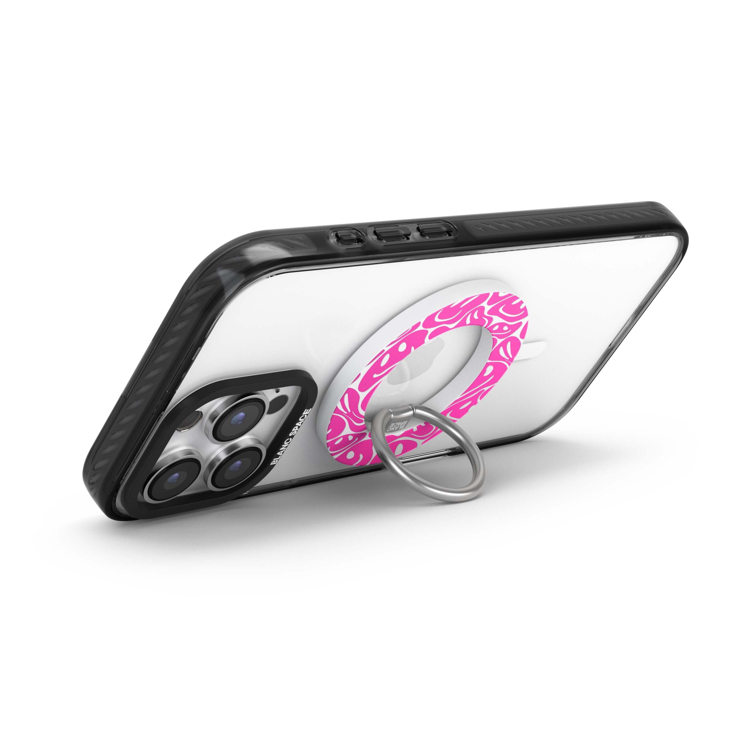 Pink Acid Smiles Magsafe Grip Magsafe Grip White