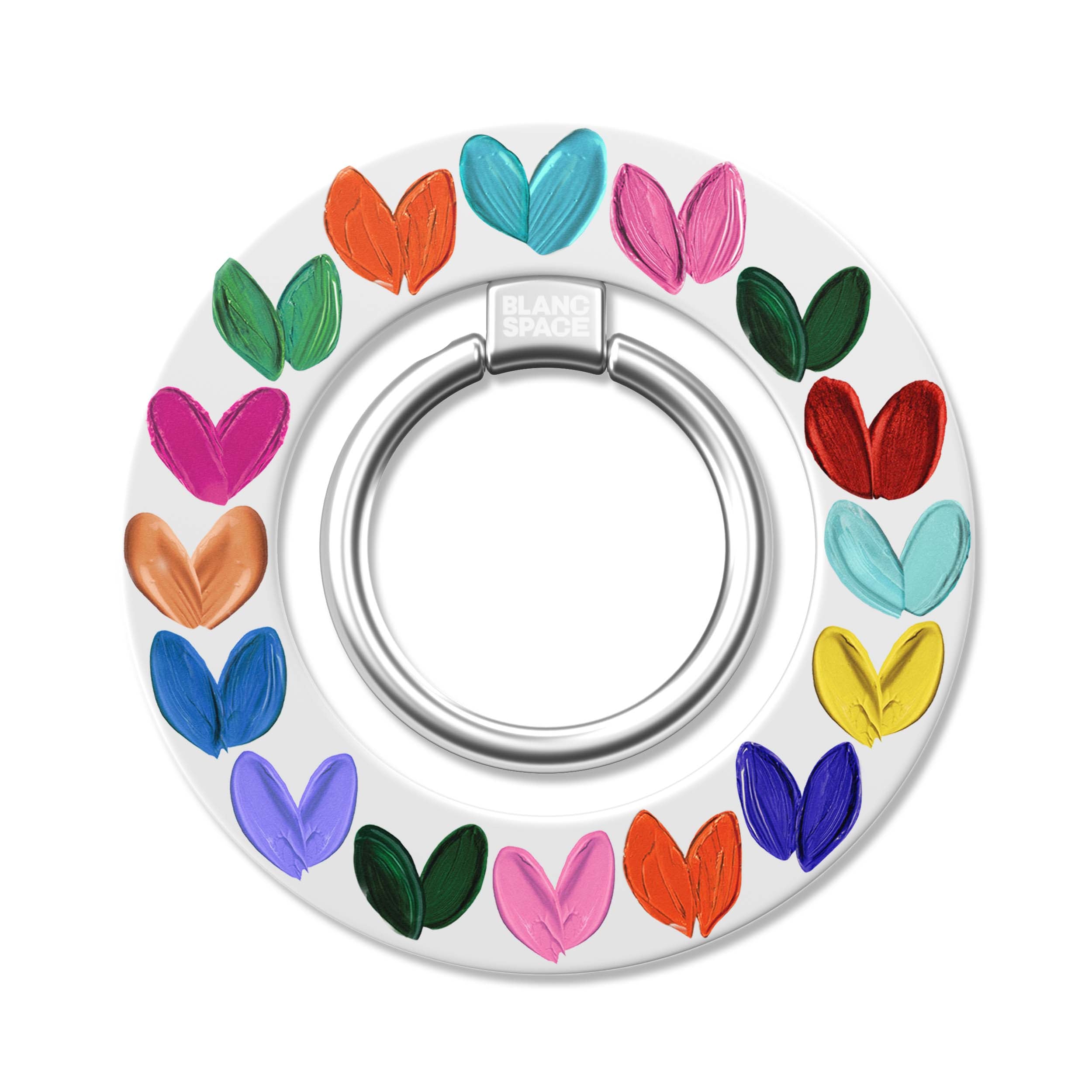 Oil Painted Hearts Magsafe Grip Magsafe Grip White