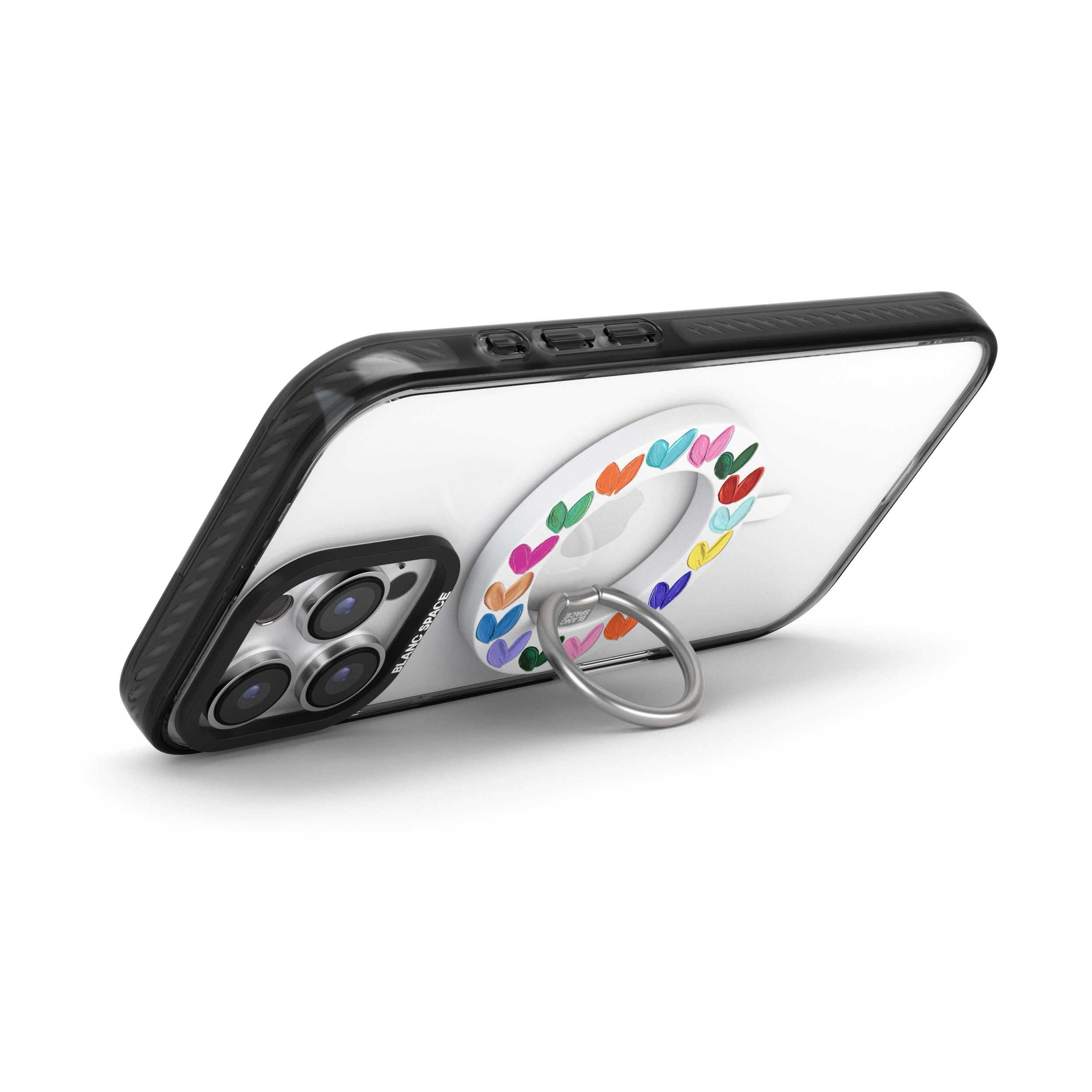 Oil Painted Hearts Magsafe Grip Magsafe Grip White