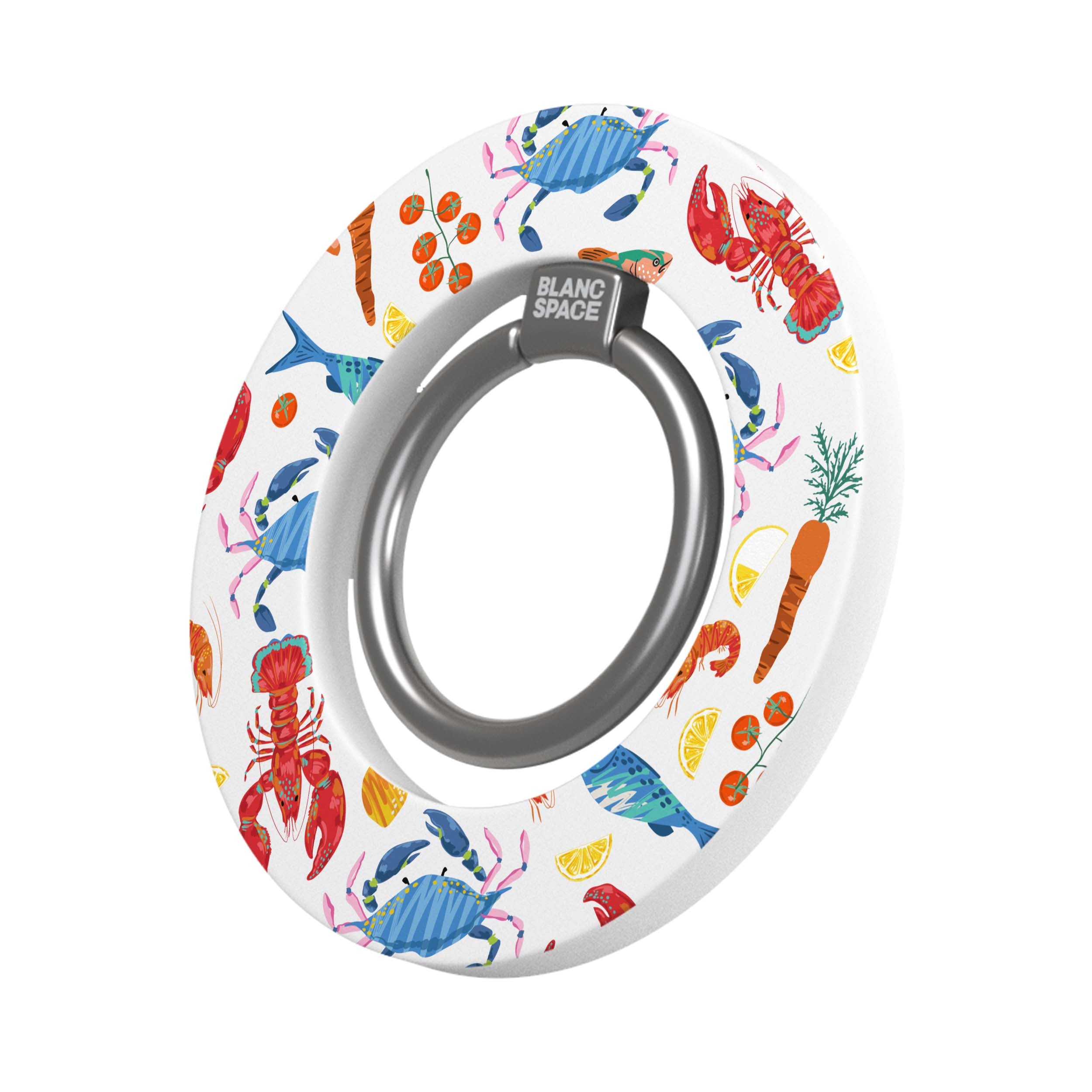 Seafood Pattern Magsafe Grip Magsafe Grip White