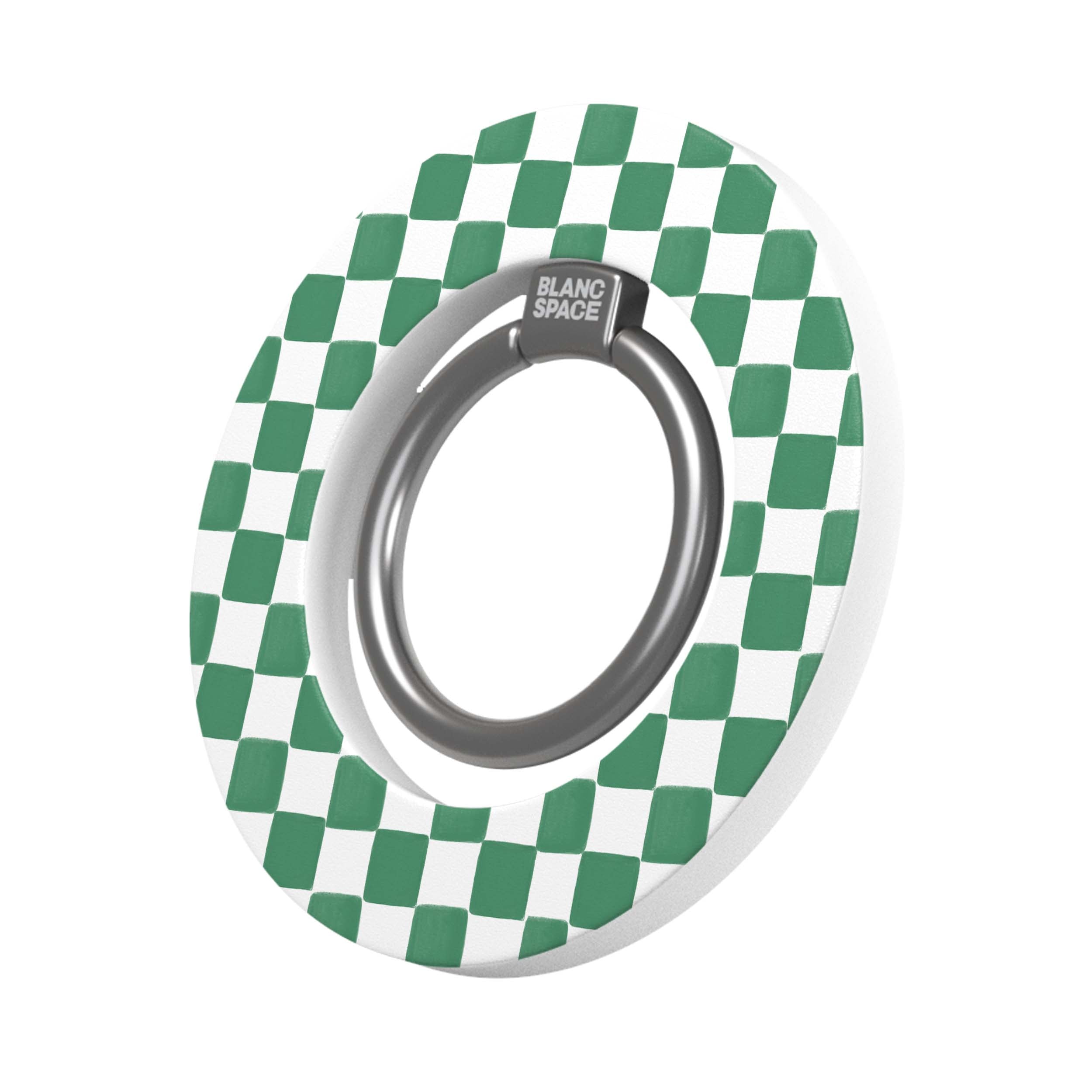 Coastal Italian Check Pattern Magsafe Grip Magsafe Grip White