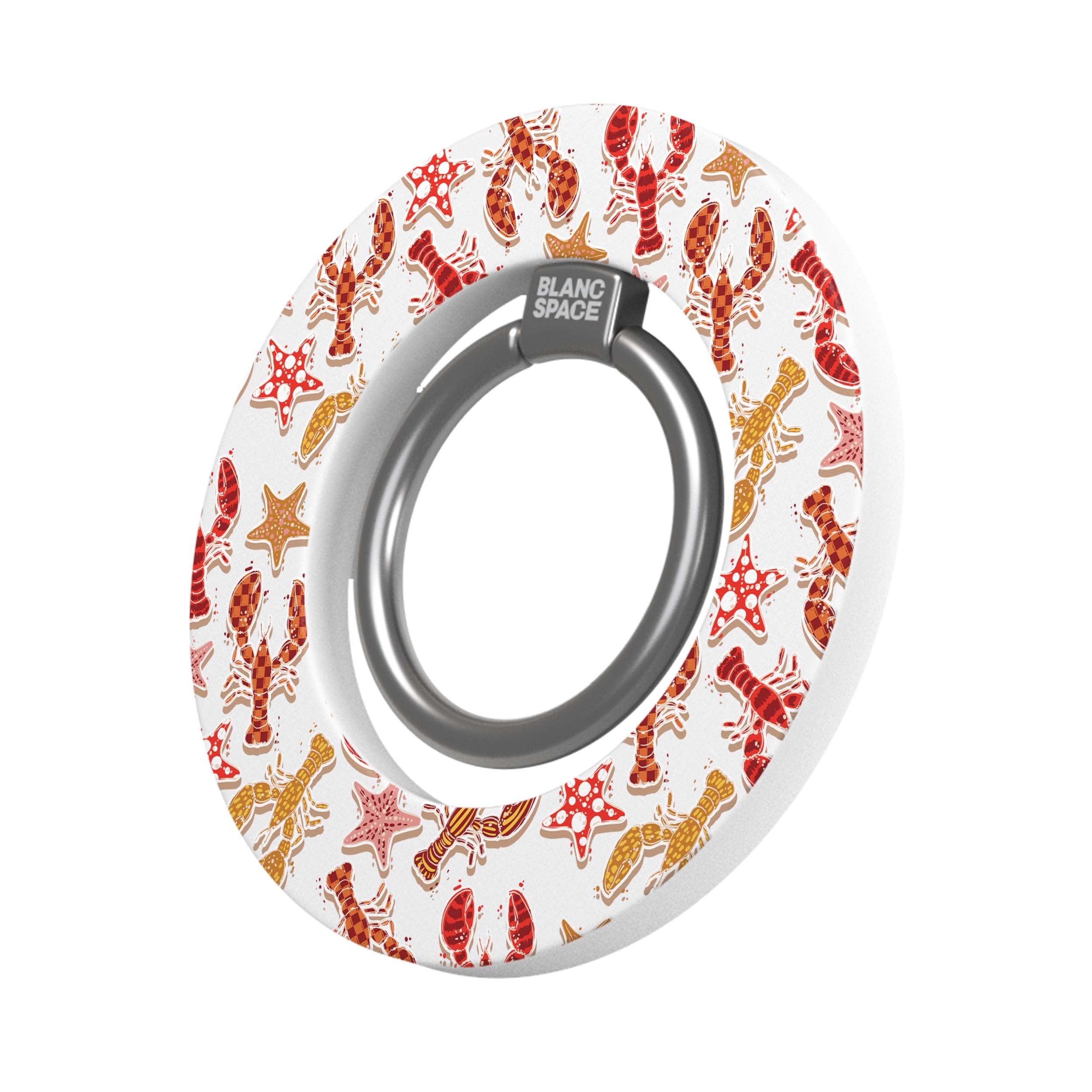 Coastal Italian Check Pattern Magsafe Grip Magsafe Grip White