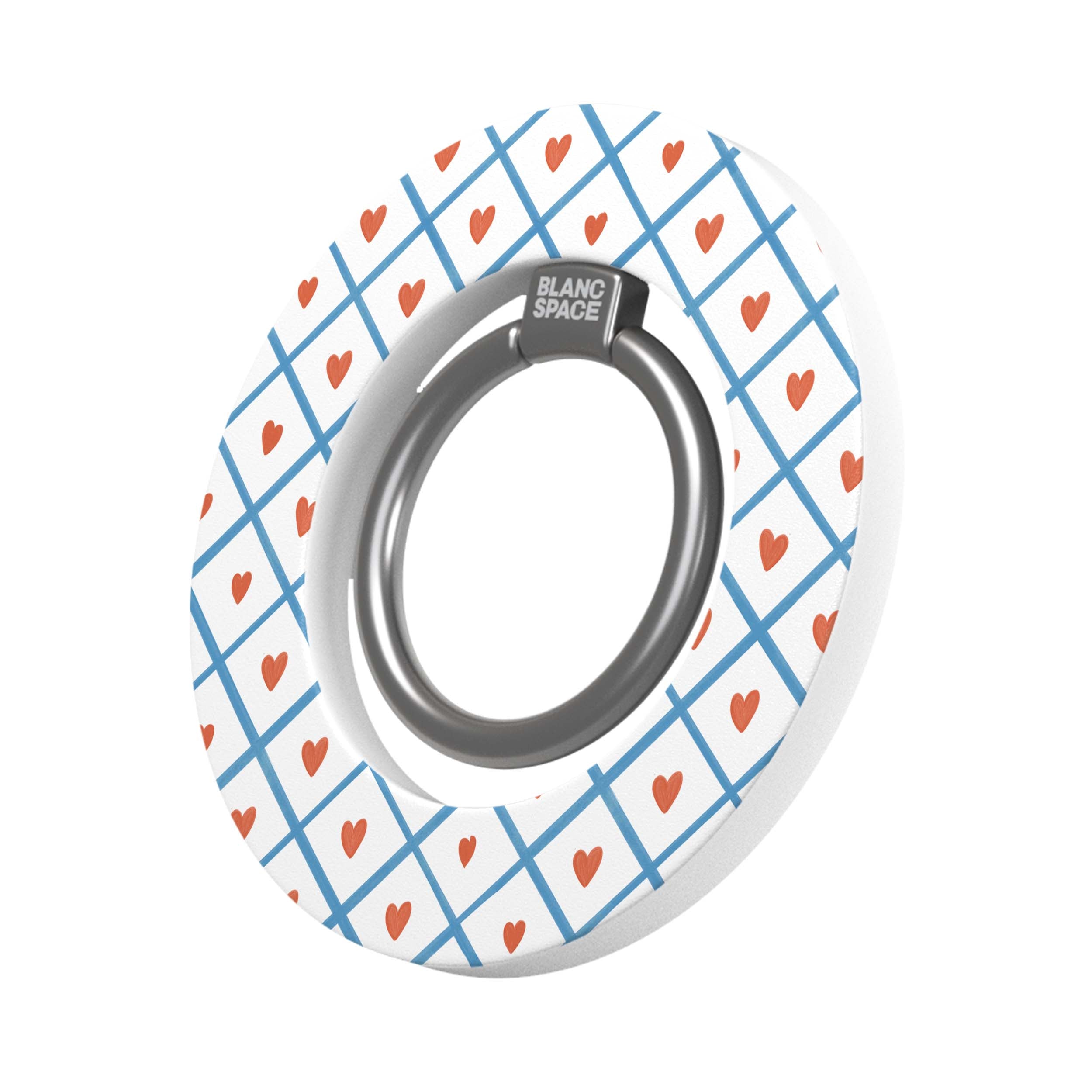 Coastal Italian Check Pattern Magsafe Grip Magsafe Grip White