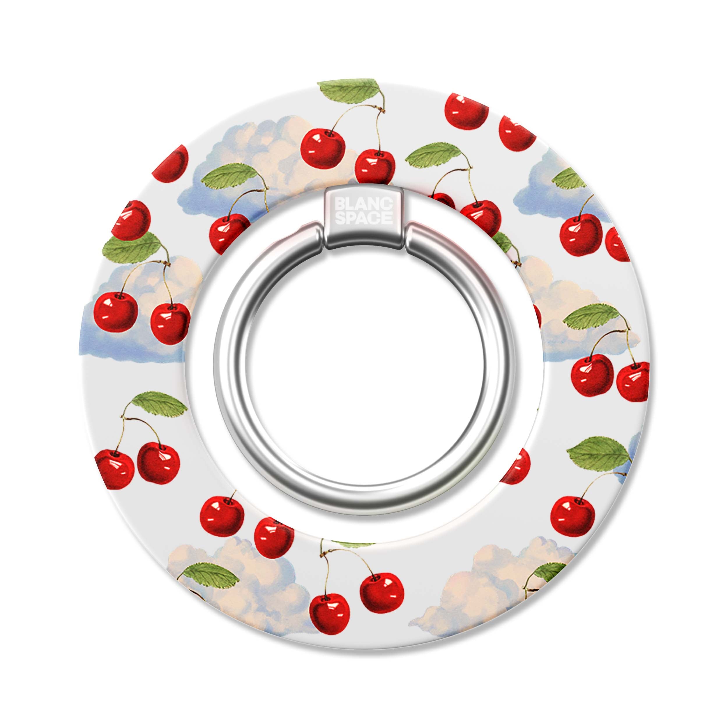 Summer Cherries Sky Magsafe Grip White