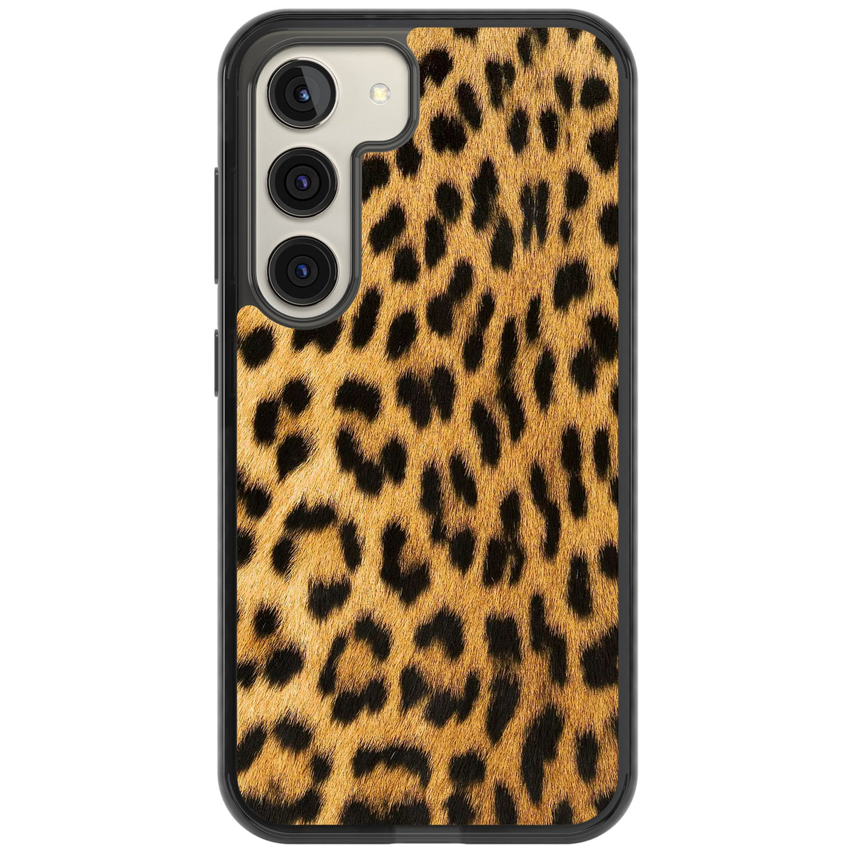 Savannah Leopard Samsung S22 / Samsung S22 Plus / Samsung S23 / Samsung S23 Plus / Samsung S24 / Samsung S24 Plus Impact Black Phone Case front