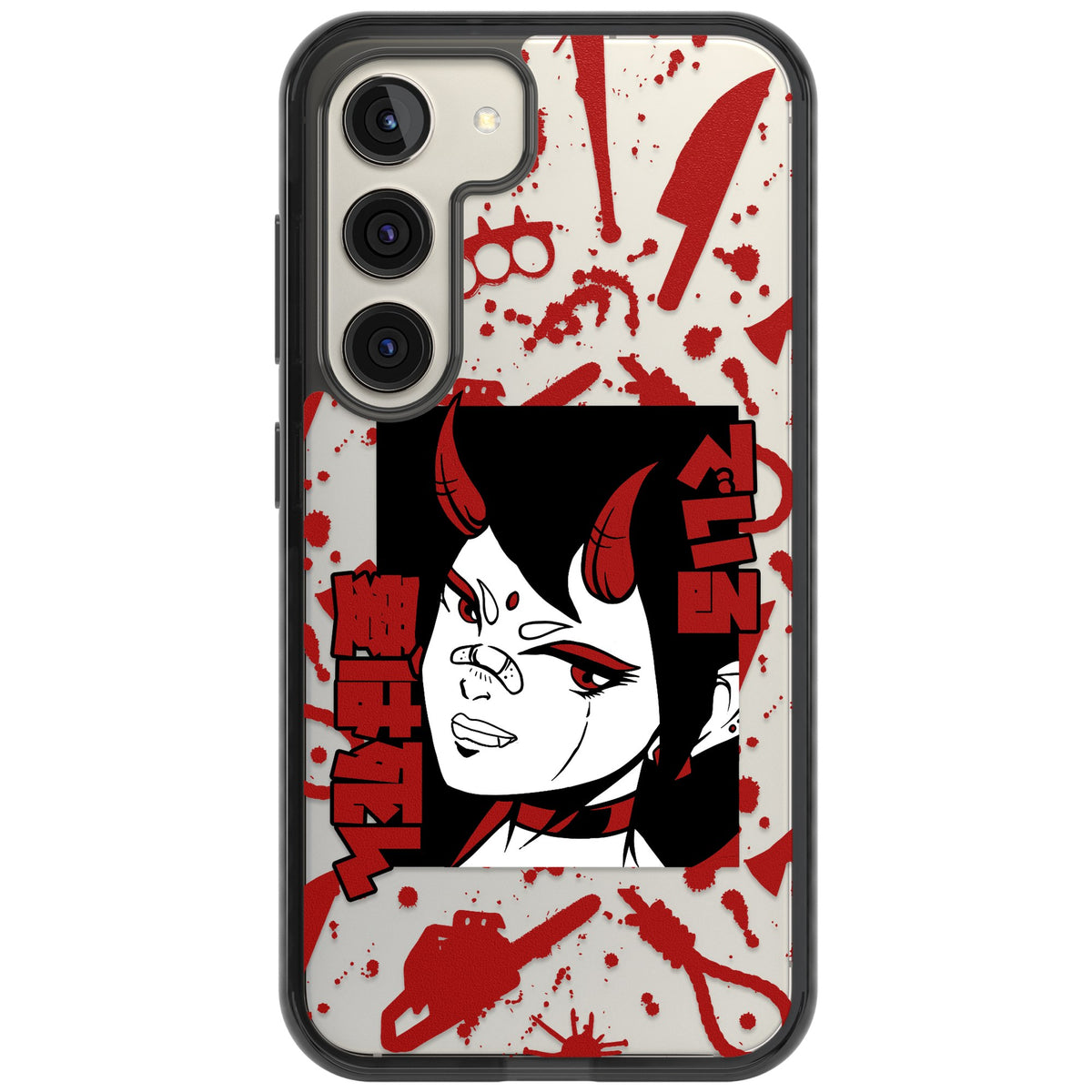 She's a Devil Samsung S22 / Samsung S22 Plus / Samsung S23 / Samsung S23 Plus / Samsung S24 / Samsung S24 Plus Impact Black Phone Case front