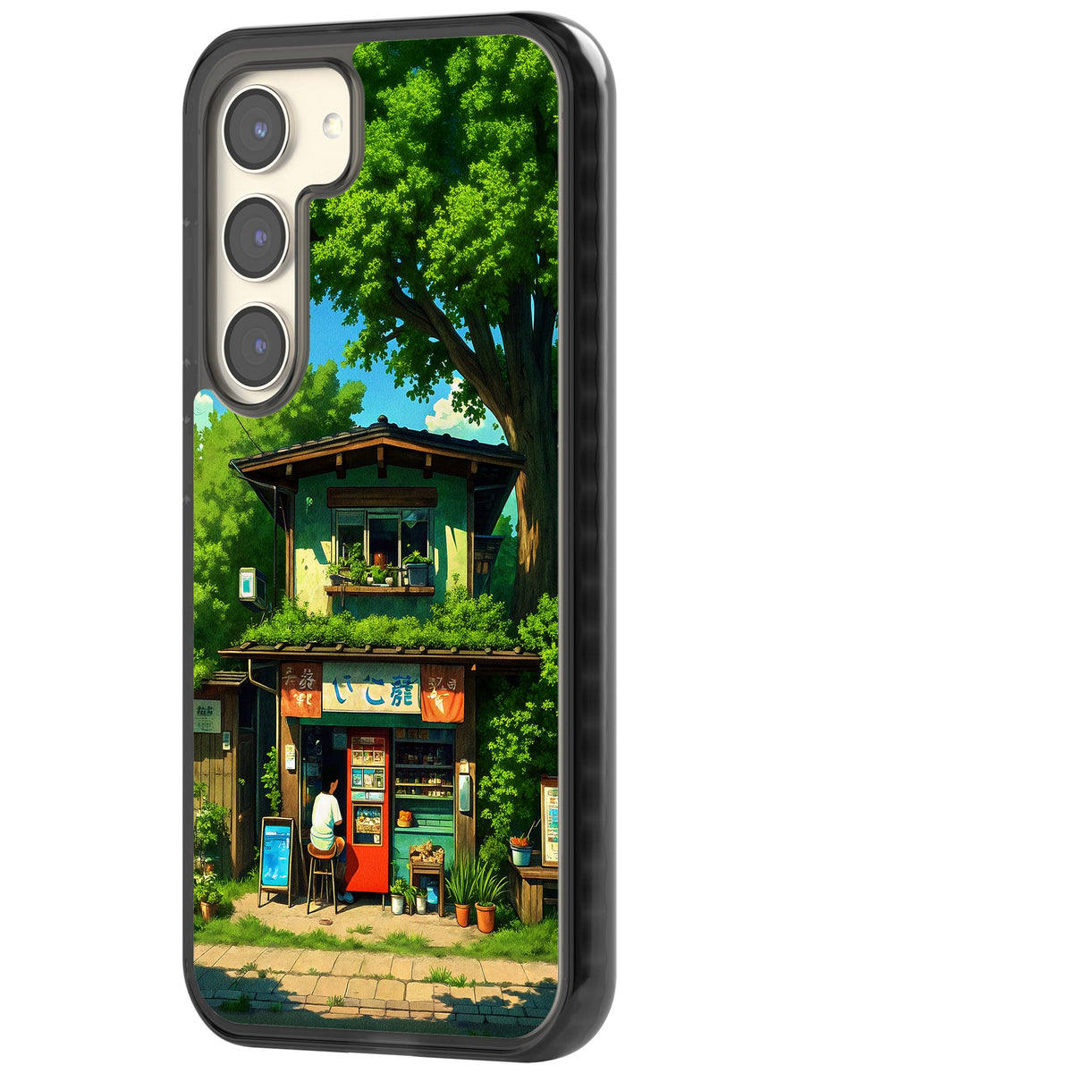 Countryside Kiosk Samsung S22 / Samsung S22 Plus / Samsung S23 / Samsung S23 Plus / Samsung S24 / Samsung S24 Plus Impact Black Phone Case side