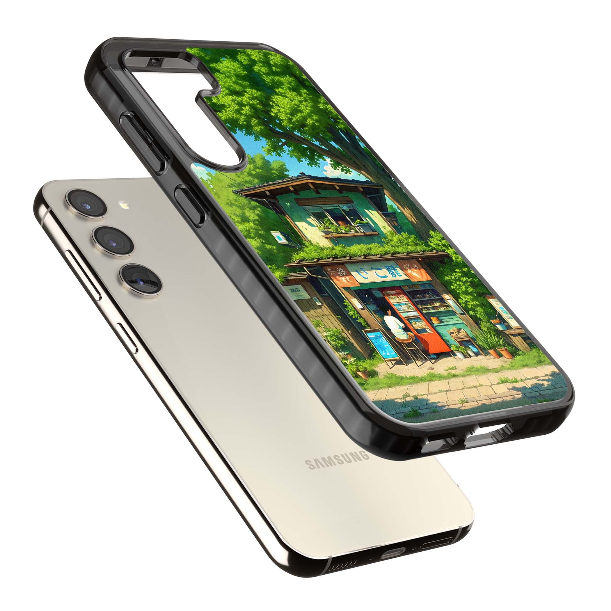 Countryside Kiosk for her iPhone case | Black Impact case for Samsung Galaxy S24, Samsung Galaxy S23, Samsung Galaxy S22