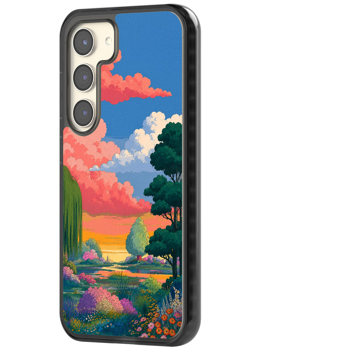 Dream Valley Samsung S22 / Samsung S22 Plus / Samsung S23 / Samsung S23 Plus / Samsung S24 / Samsung S24 Plus Impact Black Phone Case side