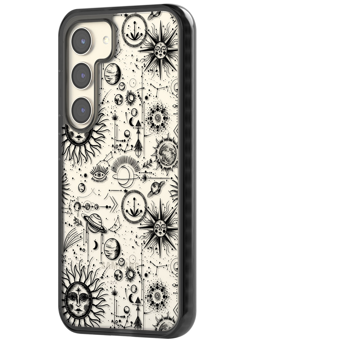 Cosmic Cartography Samsung S22 / Samsung S22 Plus / Samsung S23 / Samsung S23 Plus / Samsung S24 / Samsung S24 Plus Impact Black Phone Case side
