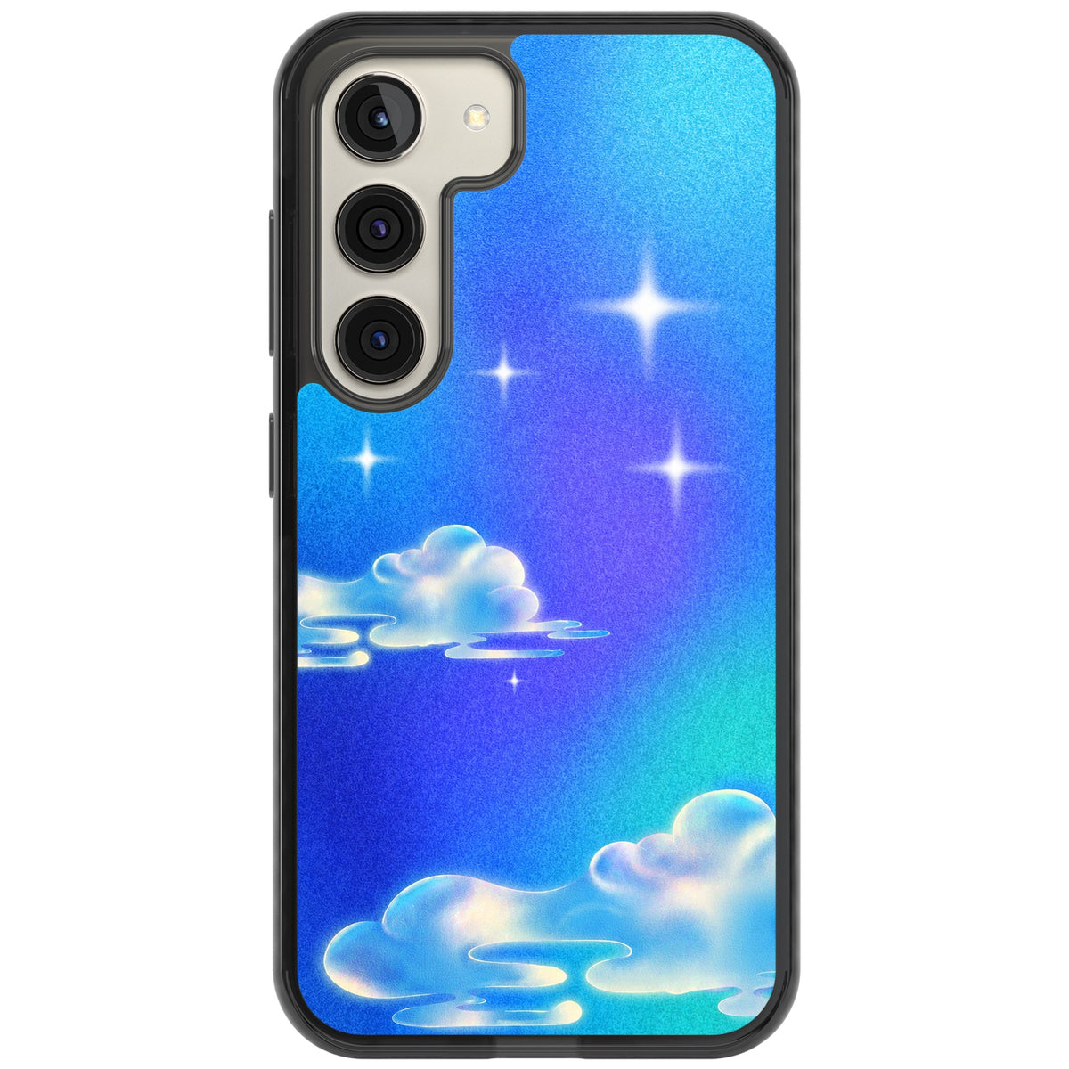 Aurora Samsung S22 / Samsung S22 Plus / Samsung S23 / Samsung S23 Plus / Samsung S24 / Samsung S24 Plus Impact Black Phone Case front